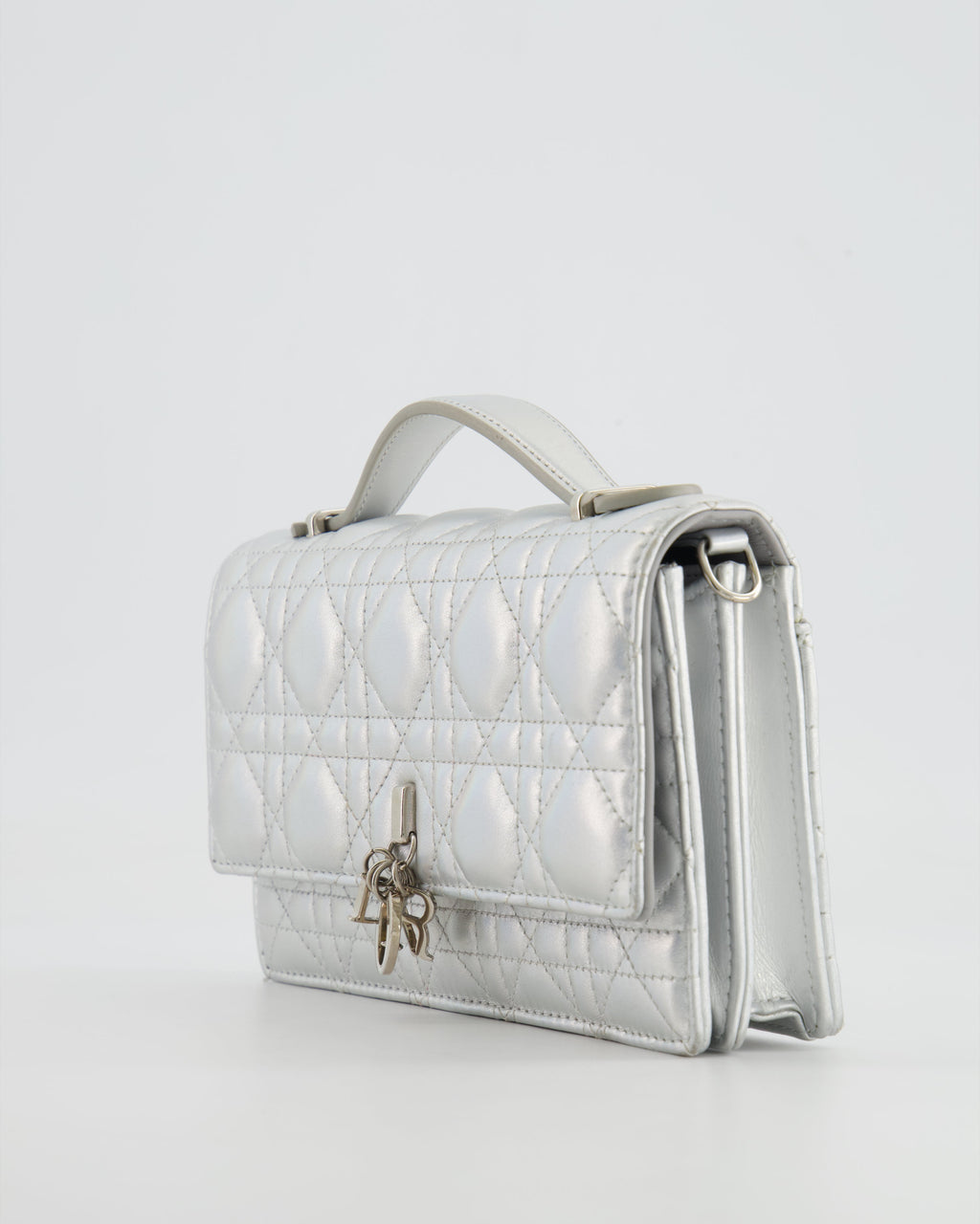 Christian Dior Silver Iridescent My Dior Mini Bag with Silver Hardware