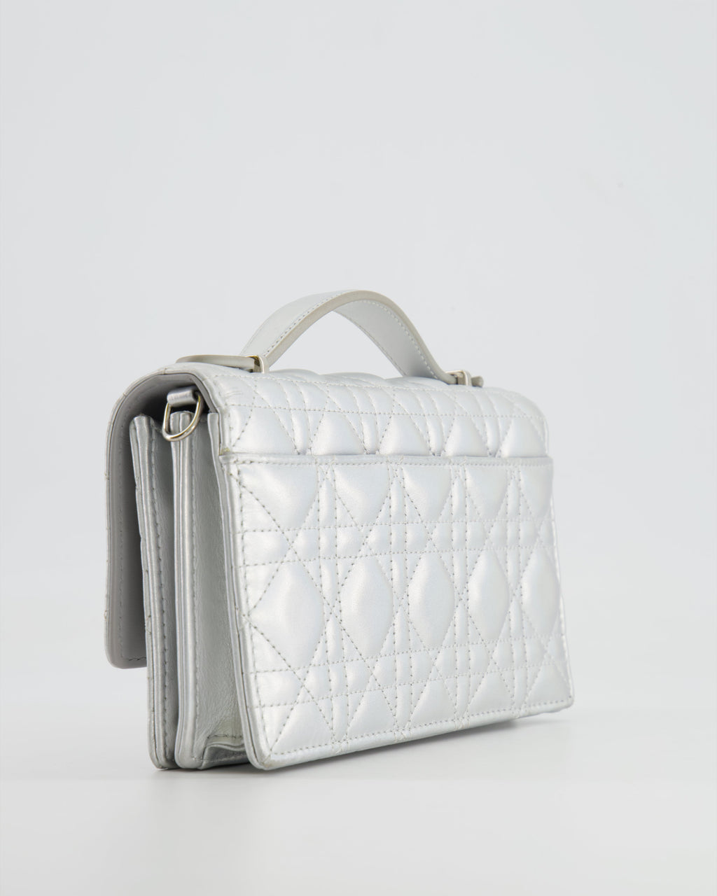 Christian Dior Silver Iridescent My Dior Mini Bag with Silver Hardware