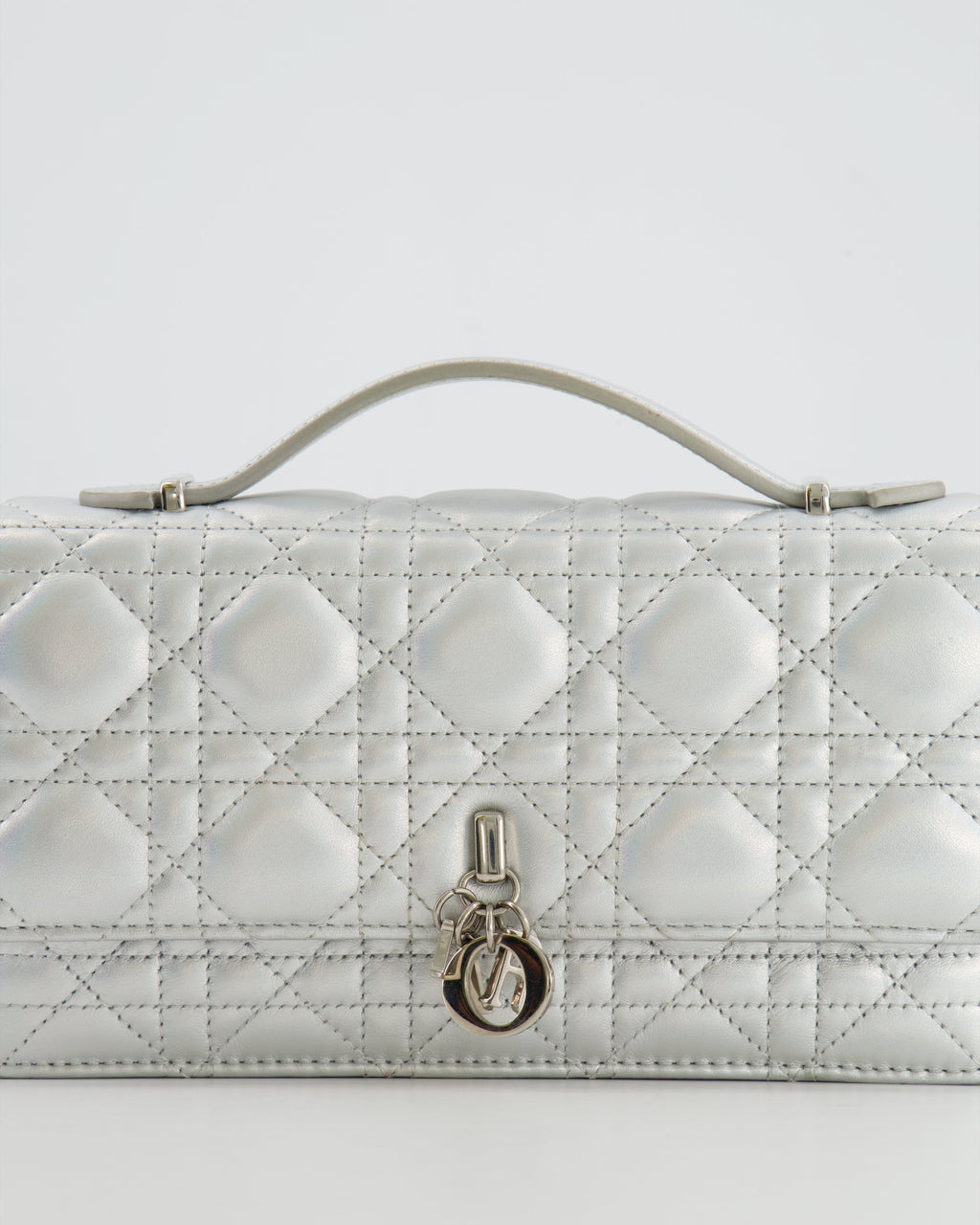 Christian Dior Silver Iridescent My Dior Mini Bag with Silver Hardware