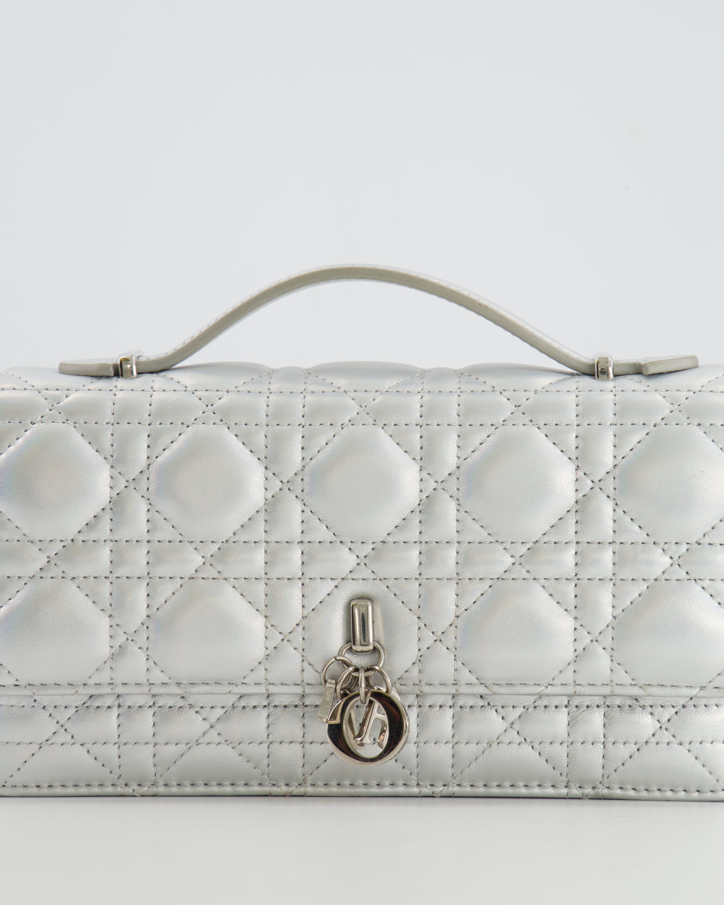 Christian Dior Silver Iridescent My Dior Mini Bag with Silver Hardware