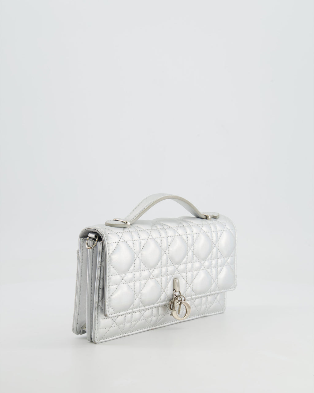 Christian Dior Silver Iridescent My Dior Mini Bag with Silver Hardware