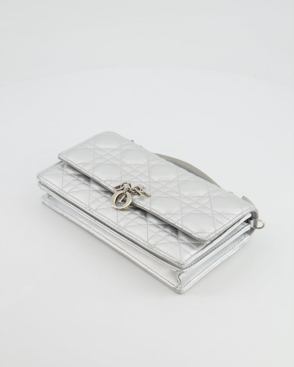 Christian Dior Silver Iridescent My Dior Mini Bag with Silver Hardware
