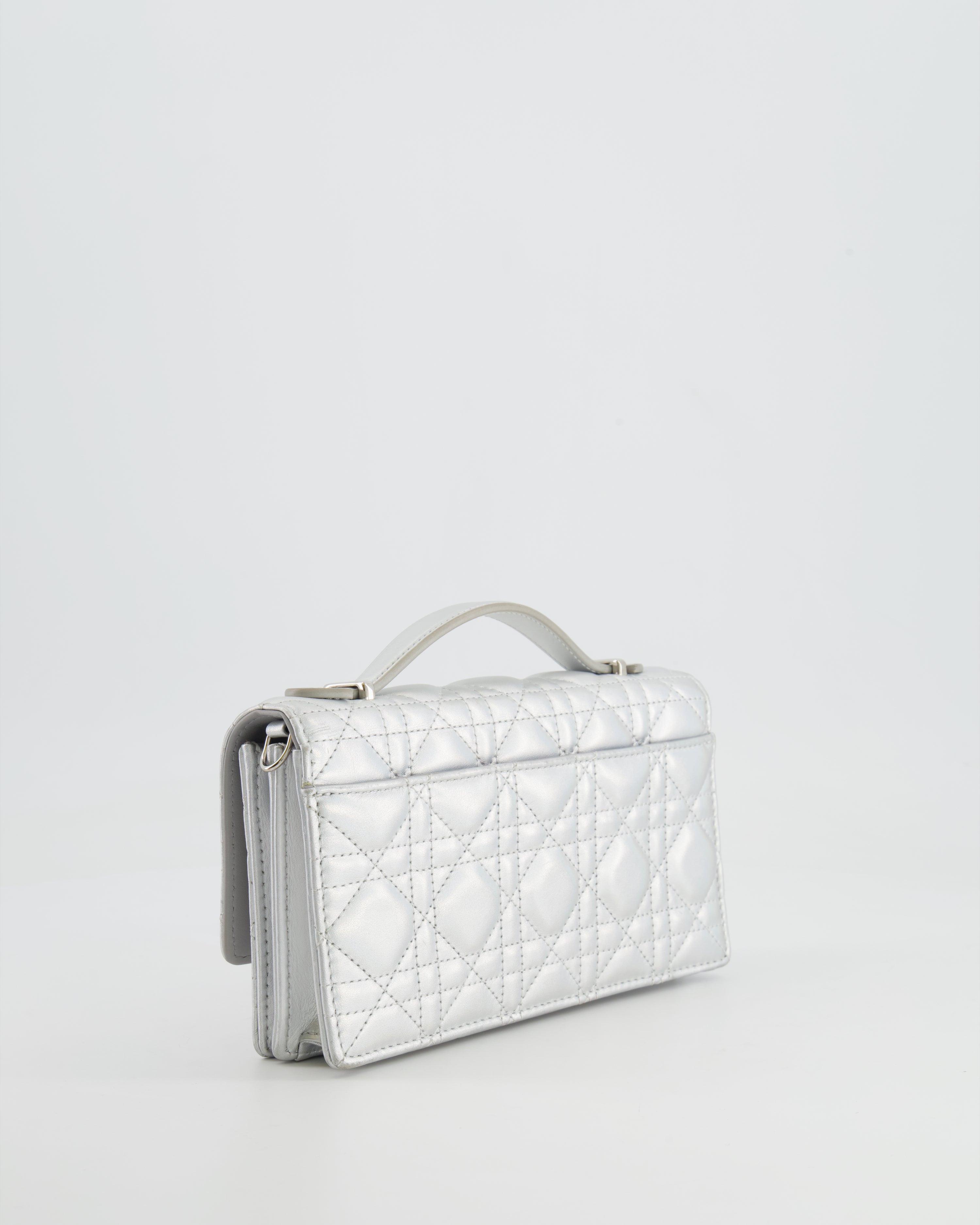 Christian Dior Silver Iridescent My Dior Mini Bag with Silver Hardware