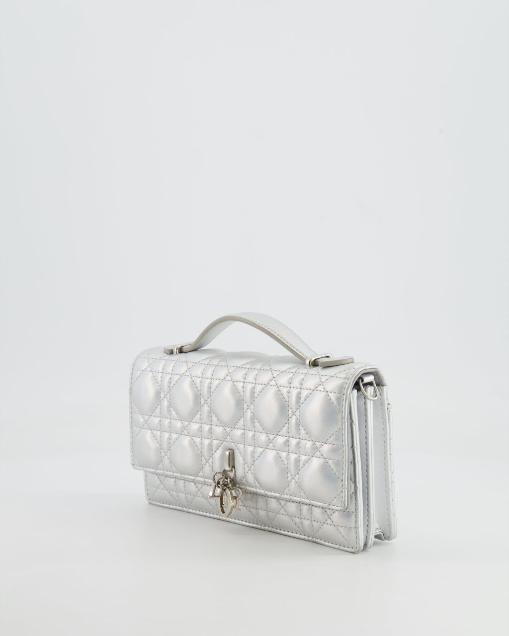 Christian Dior Silver Iridescent My Dior Mini Bag with Silver Hardware