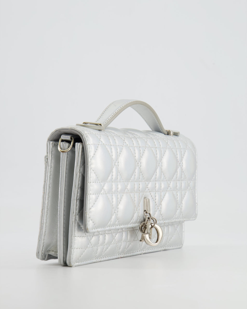 Christian Dior Silver Iridescent My Dior Mini Bag with Silver Hardware