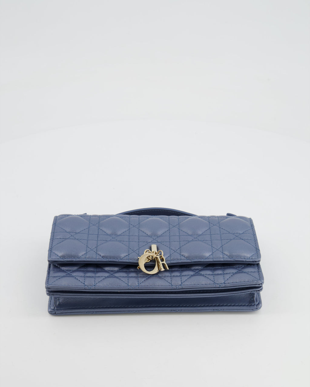Christian Dior Blue Iridescent My Dior Mini Bag with Champagne Gold Hardware
