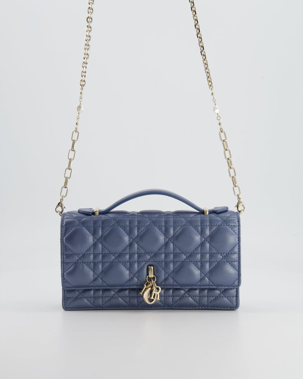Christian Dior Blue Iridescent My Dior Mini Bag with Champagne Gold Hardware
