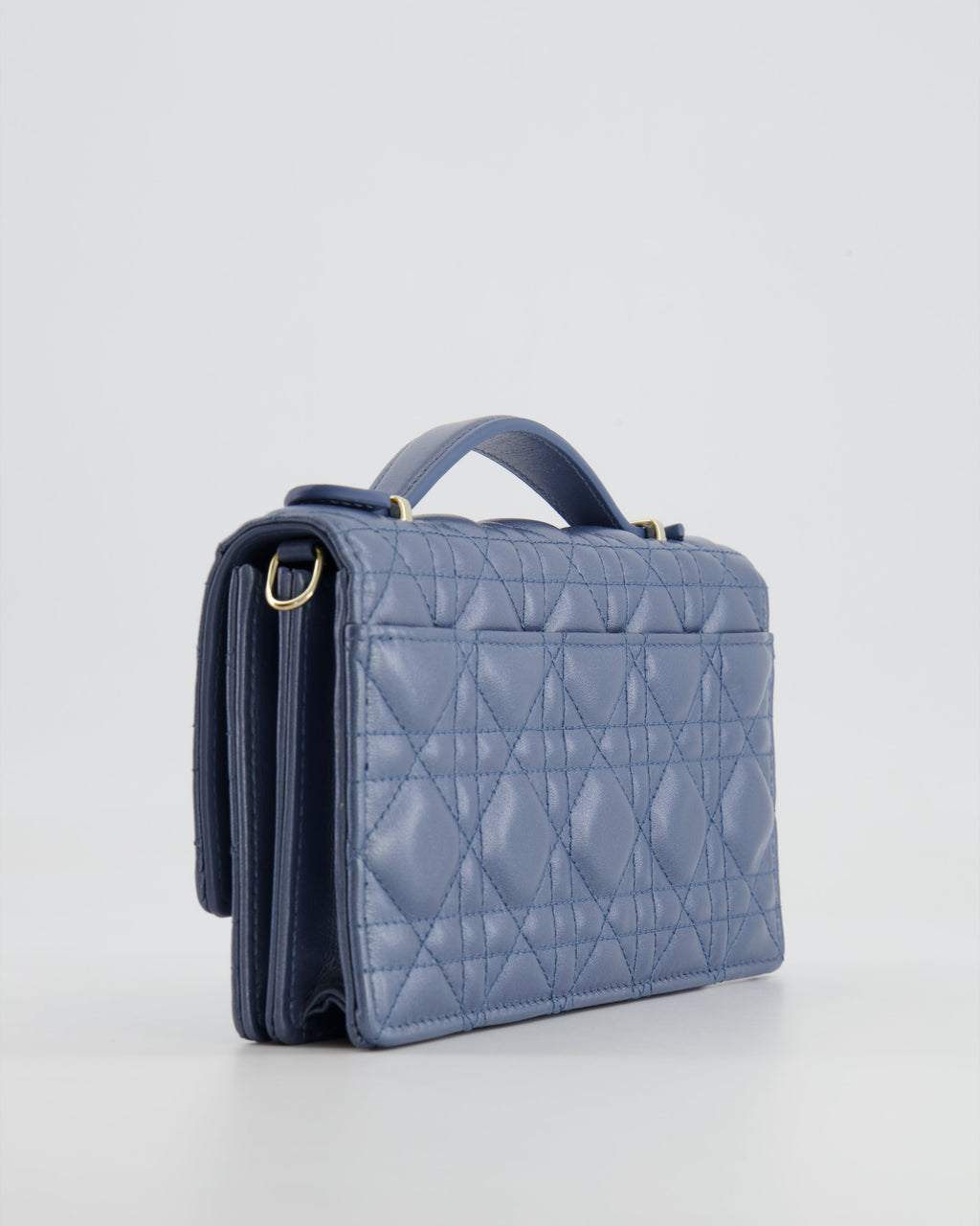 Christian Dior Blue Iridescent My Dior Mini Bag with Champagne Gold Hardware
