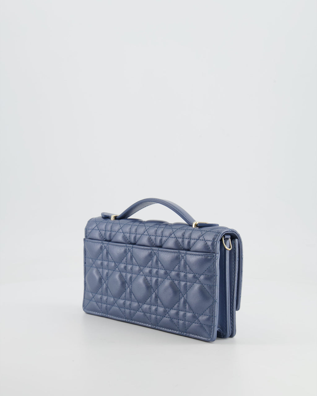 Christian Dior Blue Iridescent My Dior Mini Bag with Champagne Gold Hardware