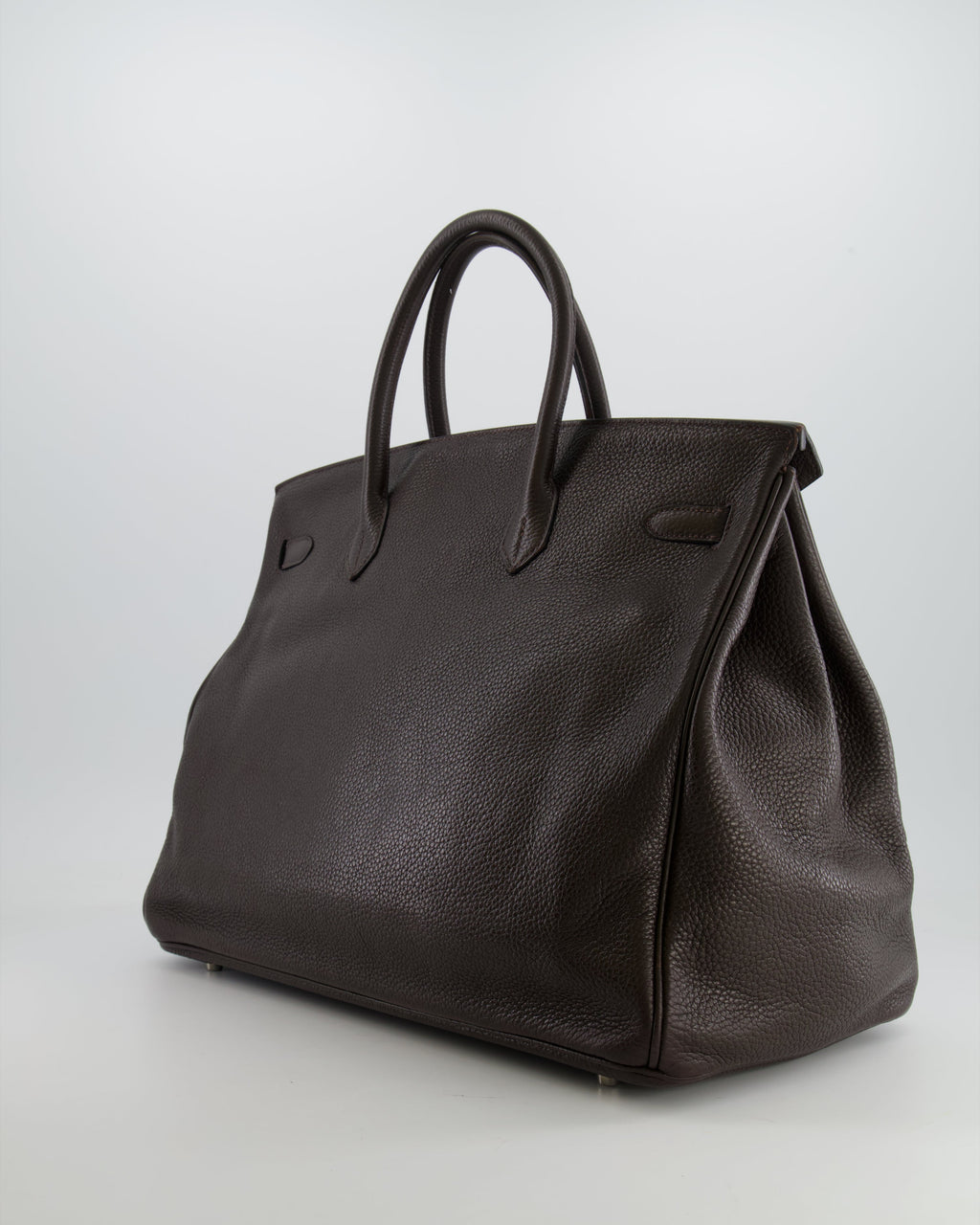 *FIRE PRICE* Hermès Birkin 40 Bag in Ebene Clemence Leather with Palladium Hardware