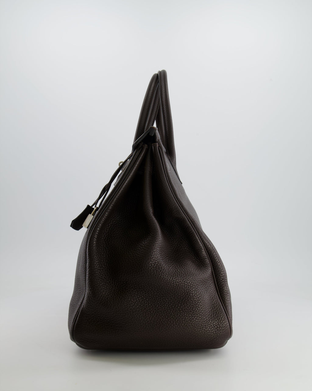 *FIRE PRICE* Hermès Birkin 40 Bag in Ebene Clemence Leather with Palladium Hardware