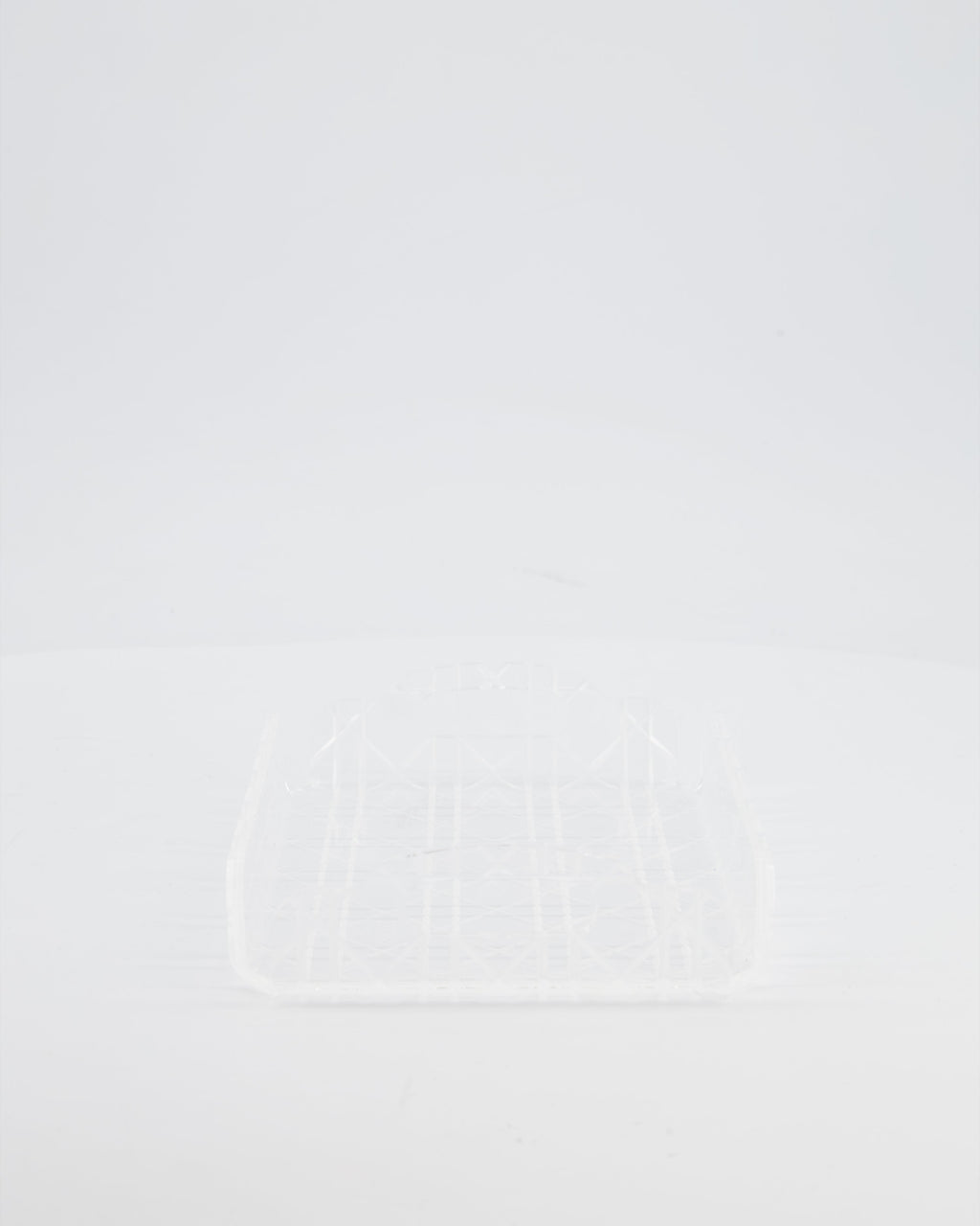 Christian Dior Clear Perspex, White Cannage Mini Tray RRP £190