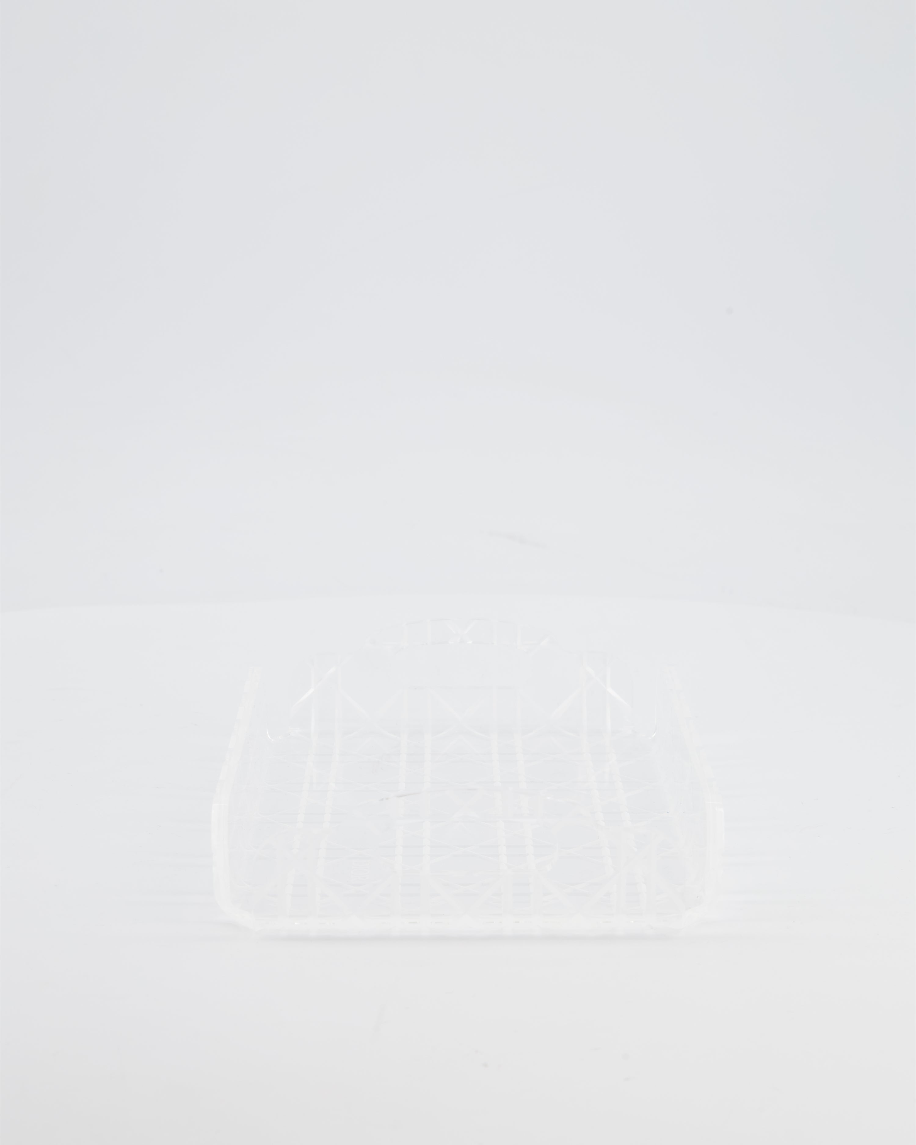 Christian Dior Clear Perspex, White Cannage Mini Tray RRP £190