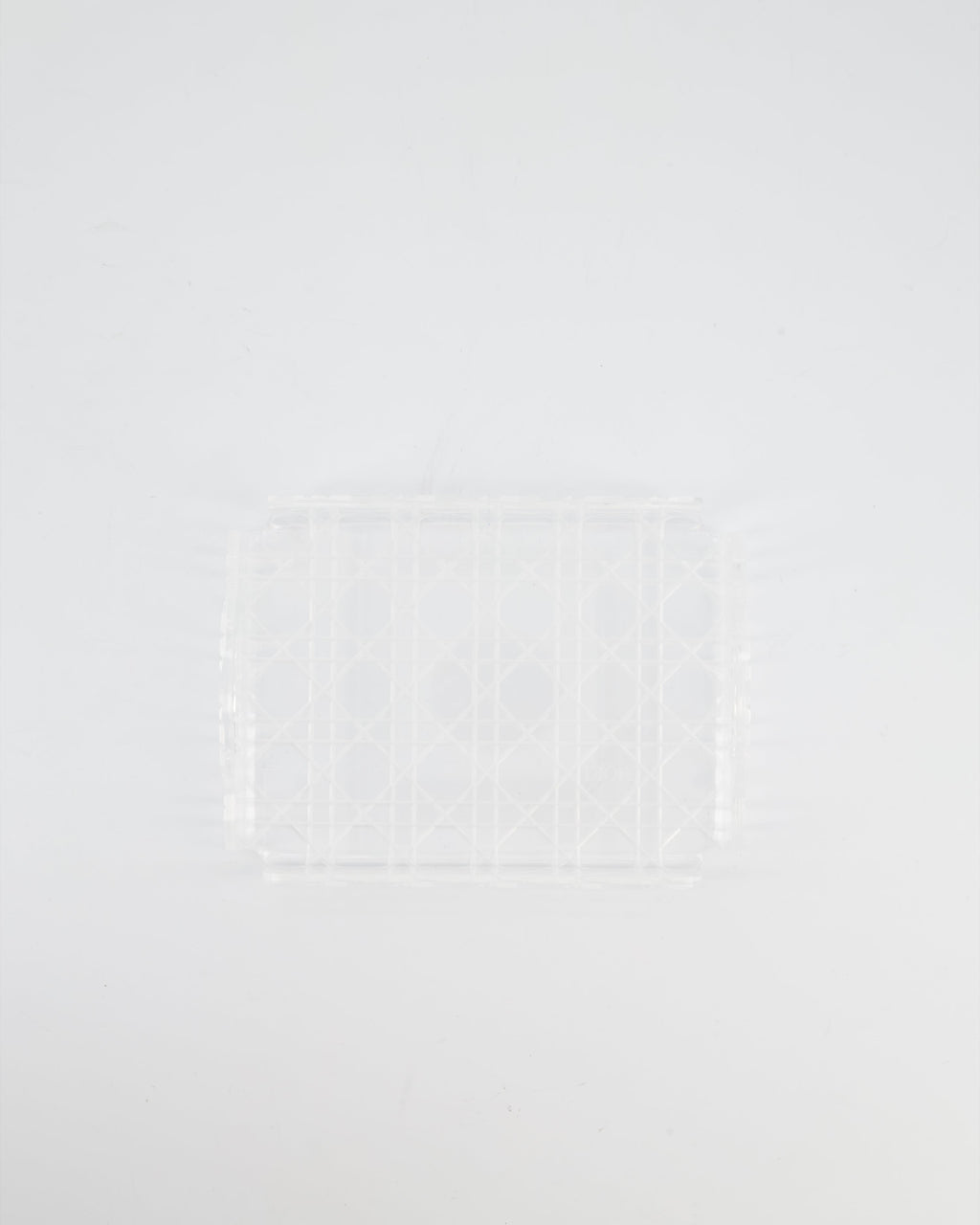 Christian Dior Clear Perspex, White Cannage Mini Tray RRP £190