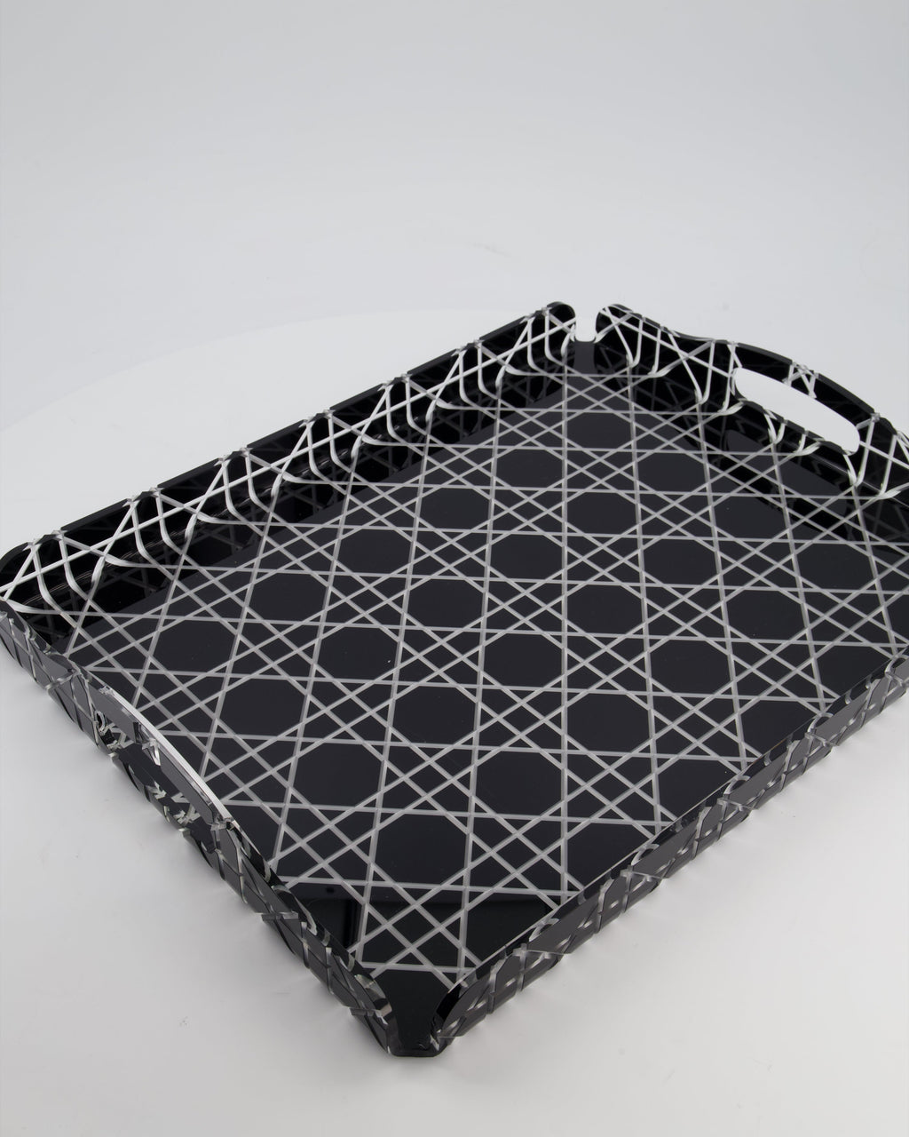 Christian Dior Black Cannage Perspex Tray RRP £420