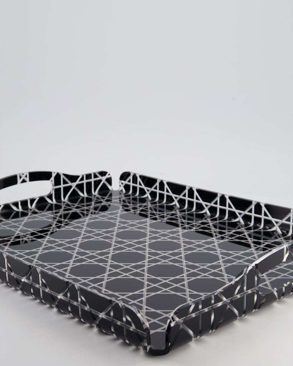 Christian Dior Black Cannage Perspex Tray RRP £420