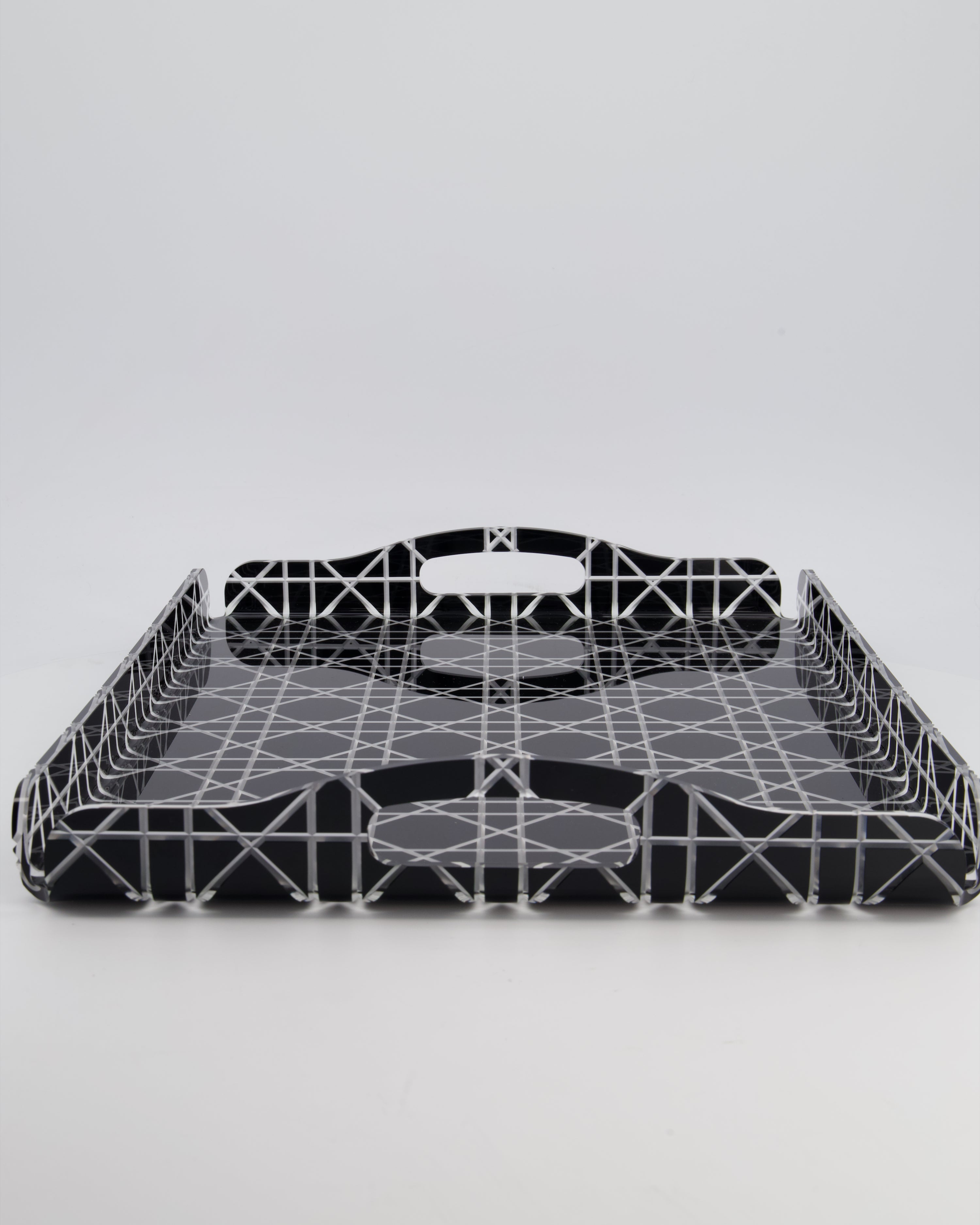 Christian Dior Black Cannage Perspex Tray RRP £420