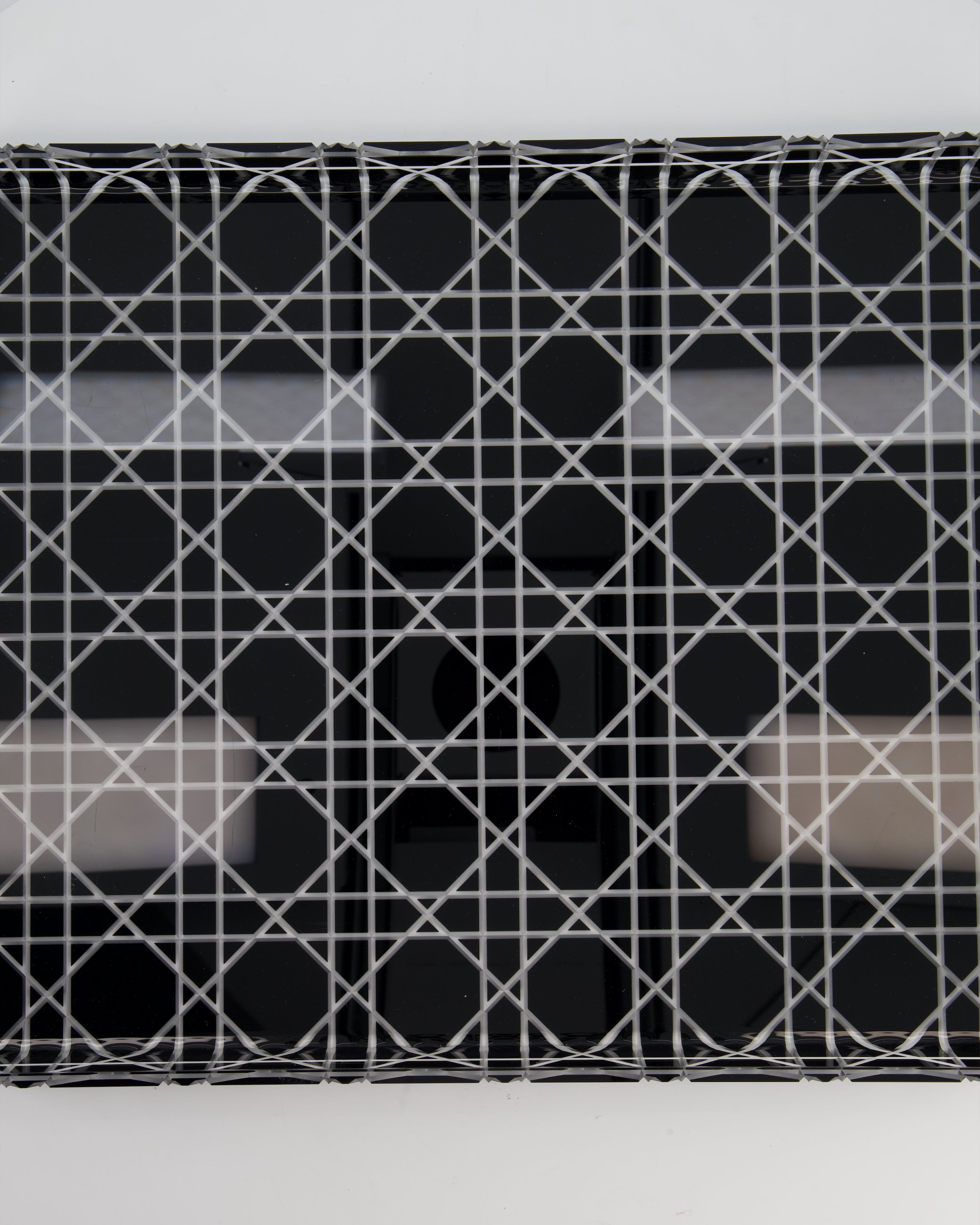 Christian Dior Black Cannage Perspex Tray RRP £420