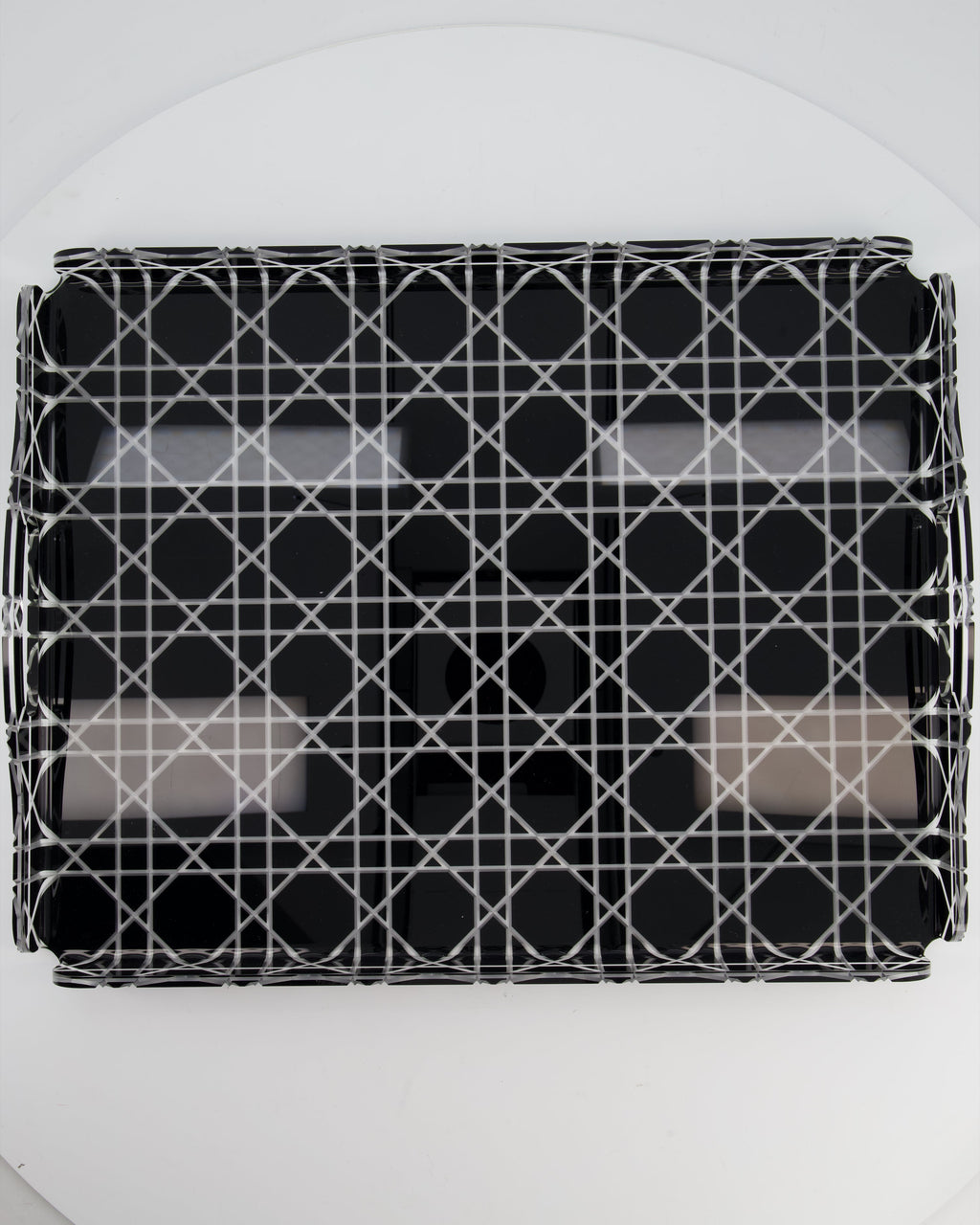 Christian Dior Black Cannage Perspex Tray RRP £420