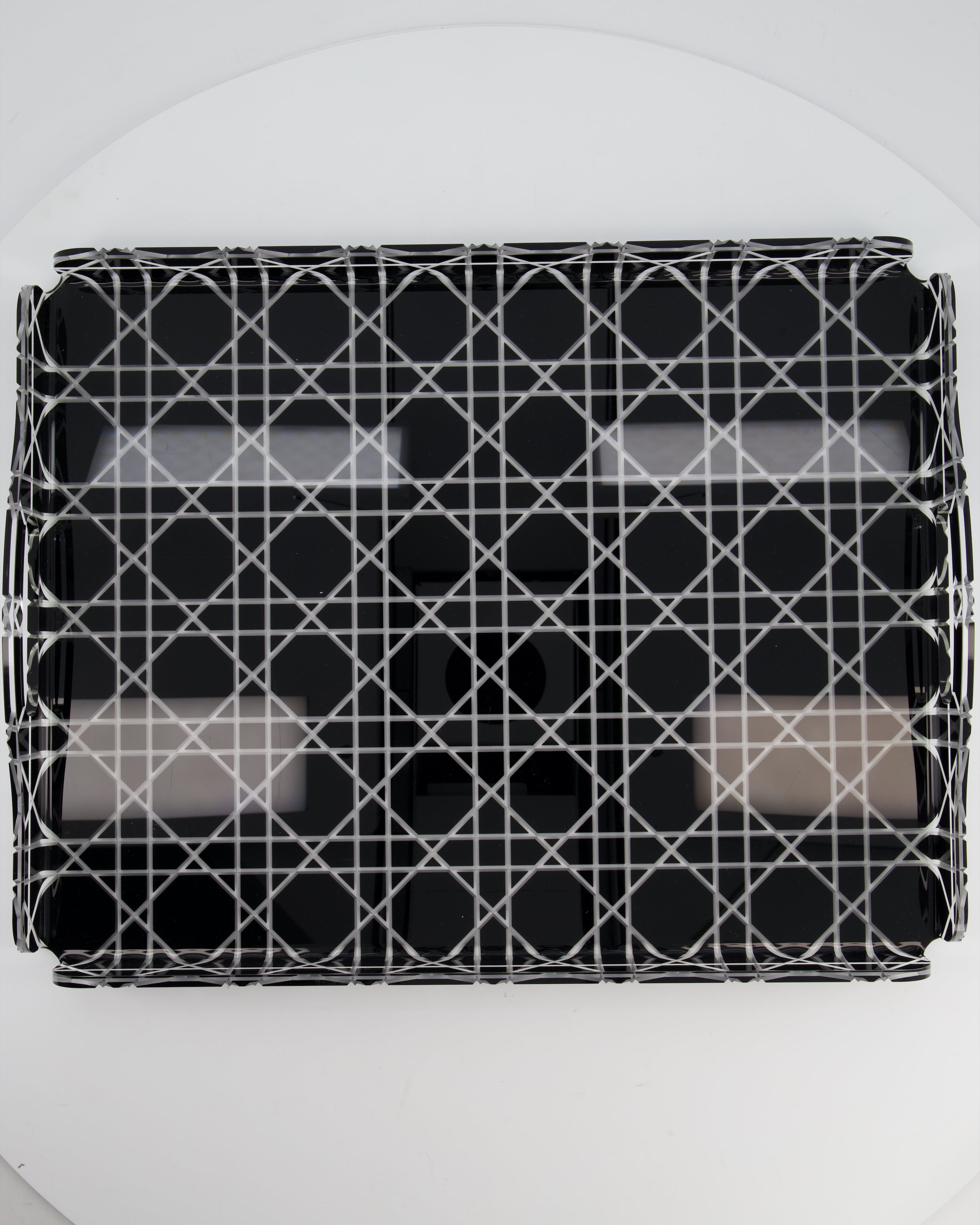 Christian Dior Black Cannage Perspex Tray RRP £420