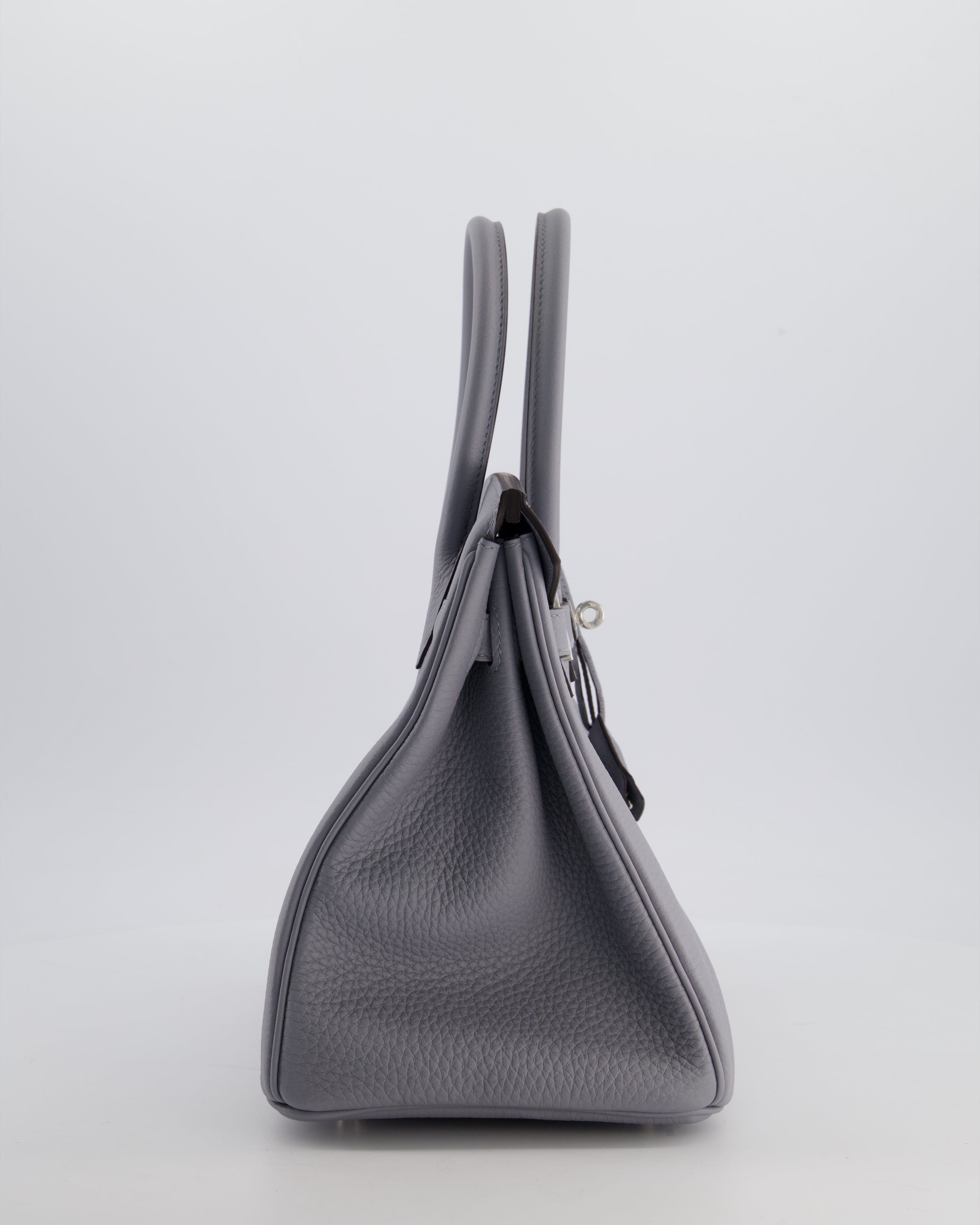 *NEW COLOUR* Hermès Birkin 30 Retourne Bag in Gris Pantin Togo Leather with Palladium Hardware