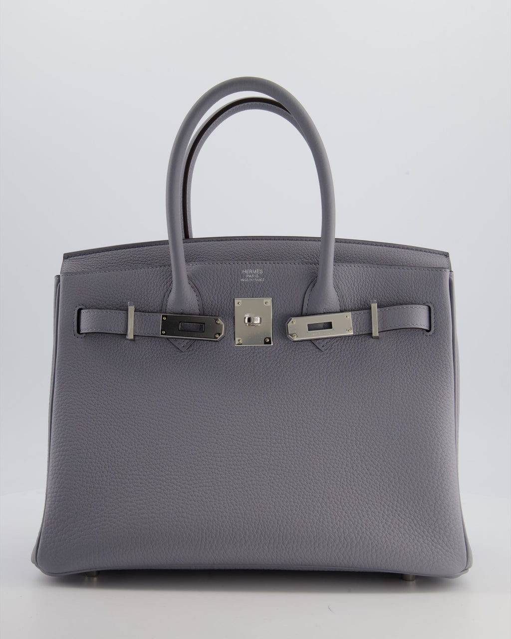 *NEW COLOUR* Hermès Birkin 30 Retourne Bag in Gris Pantin Togo Leather with Palladium Hardware