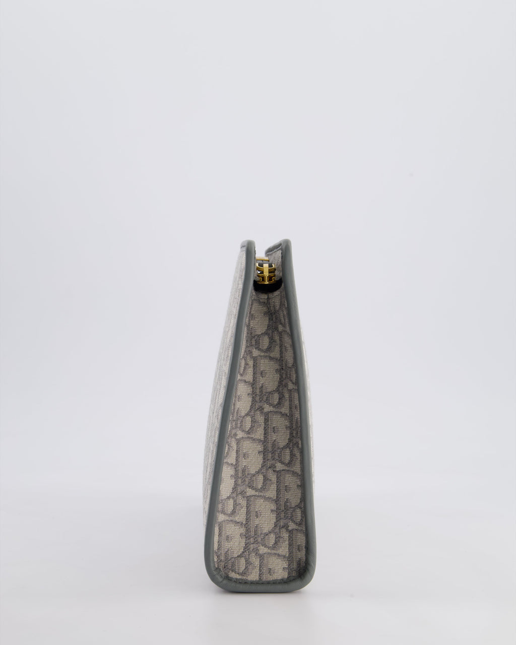 Christian Dior 30 Montaigne Pouch Bag in Grey & White Oblique Canvas with Gold Hardware RRP890£
