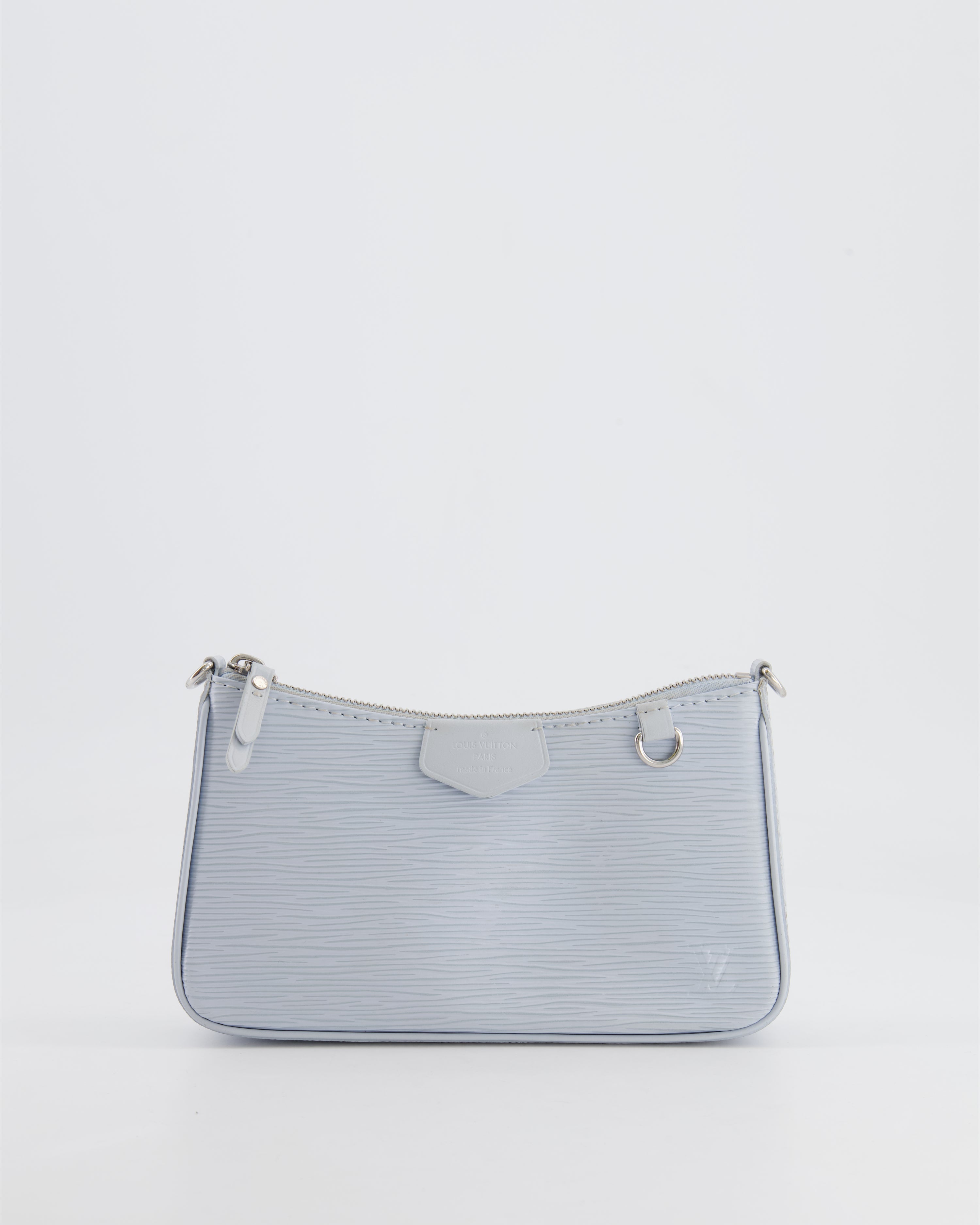 Louis Vuitton Baby Blue Easy Pouch on Strap Bag in Epi Leather with Silver Hardware RRP £1,650