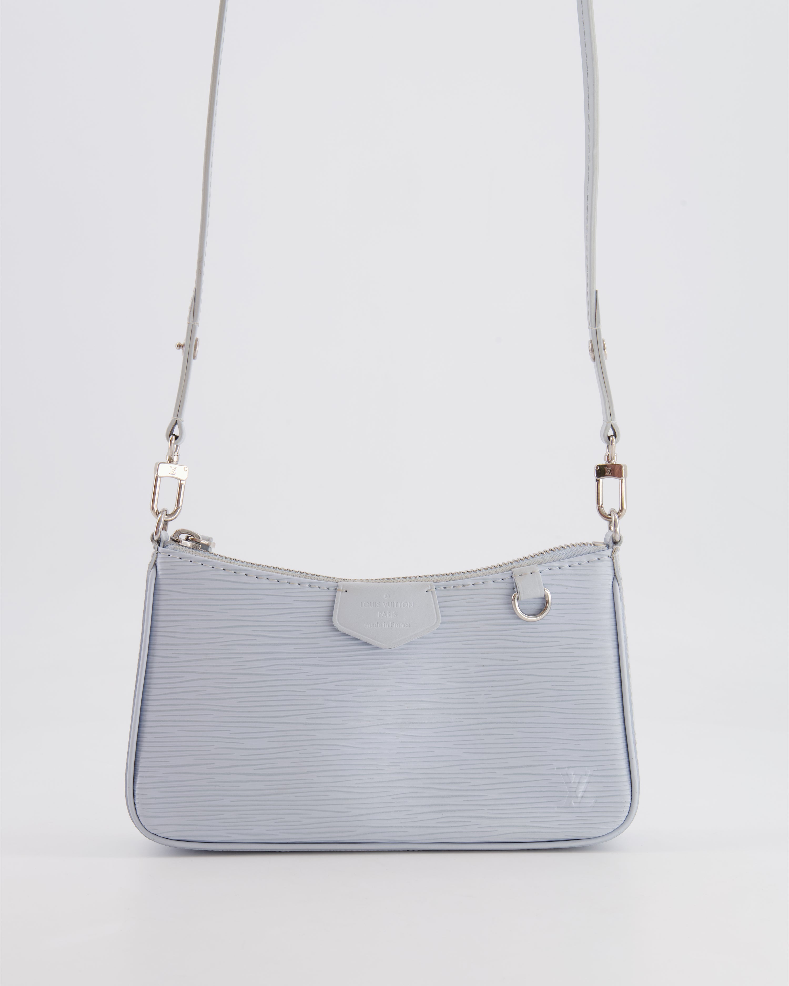 Louis Vuitton Baby Blue Easy Pouch on Strap Bag in Epi Leather with Silver Hardware RRP £1,650