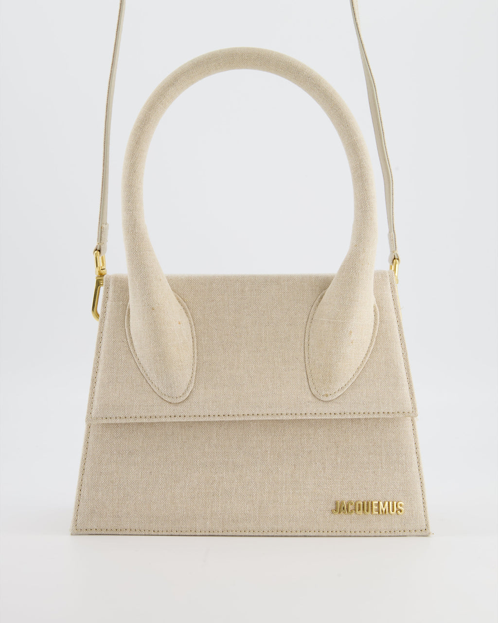 Jacquemus Beige "Le Chiquito" Large Canvas Bag