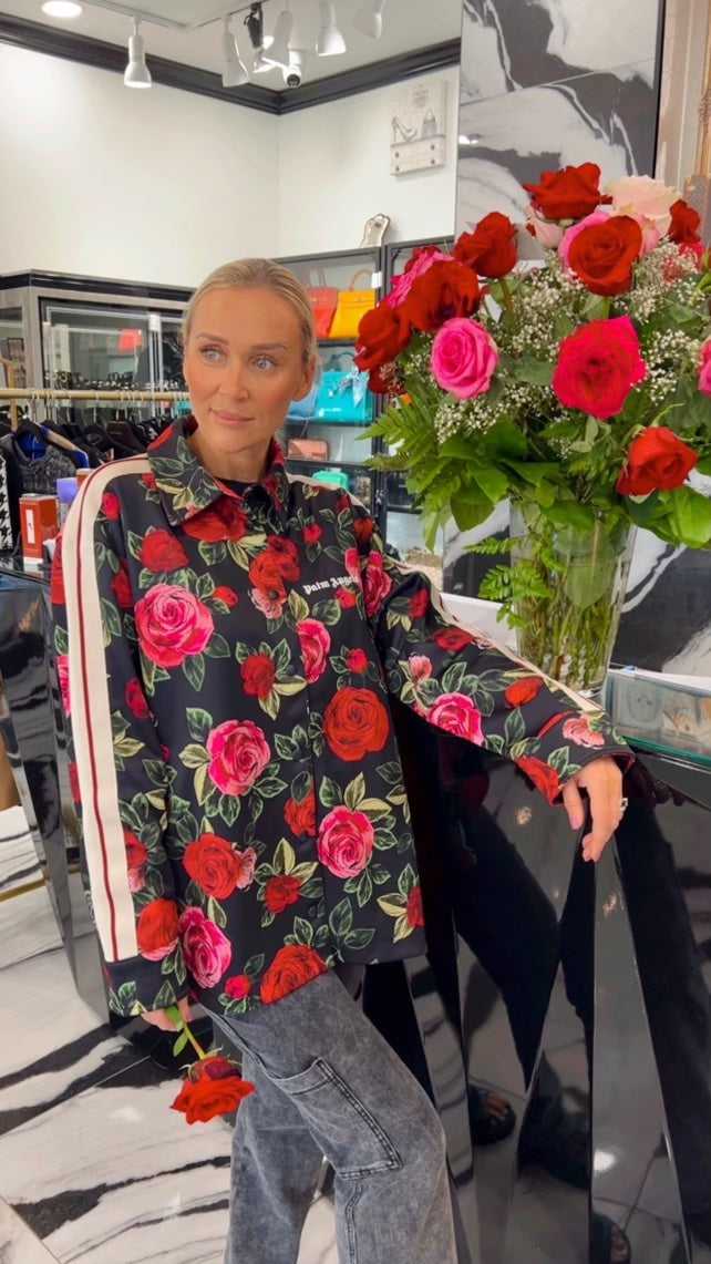 PALM ANGELS FLORAL BLOUSE