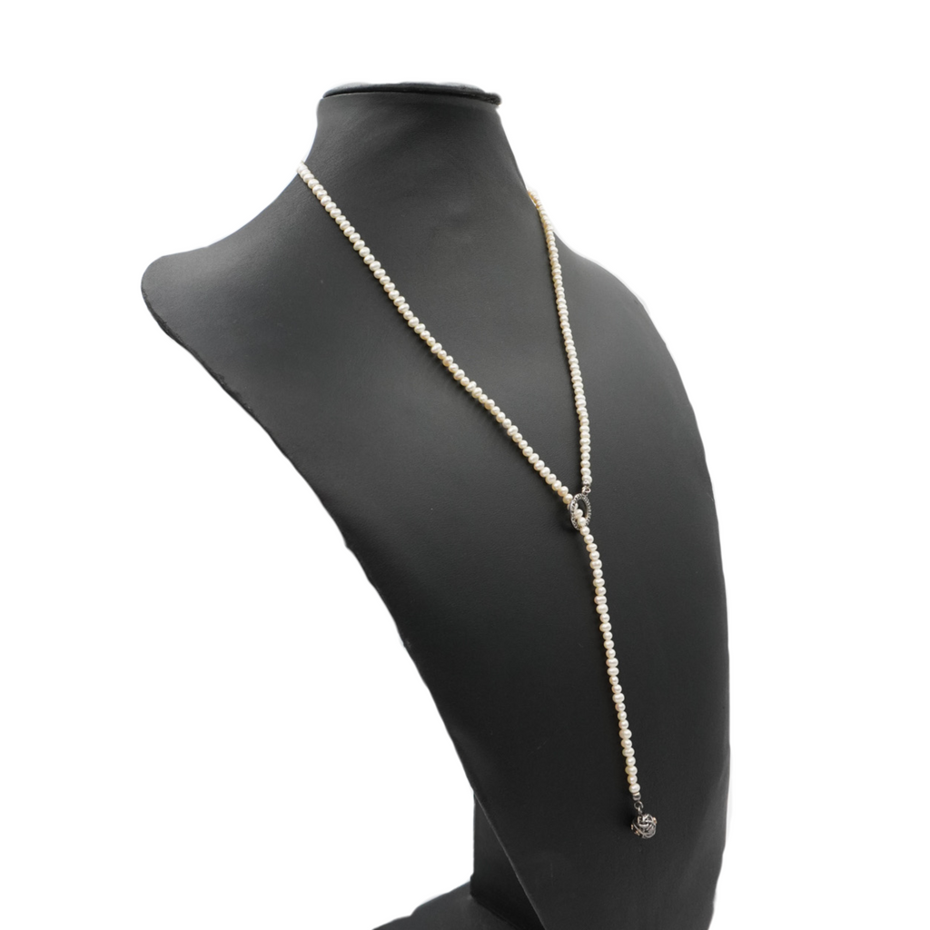 Pandora 'Woven Splendour' Pearl Necklace