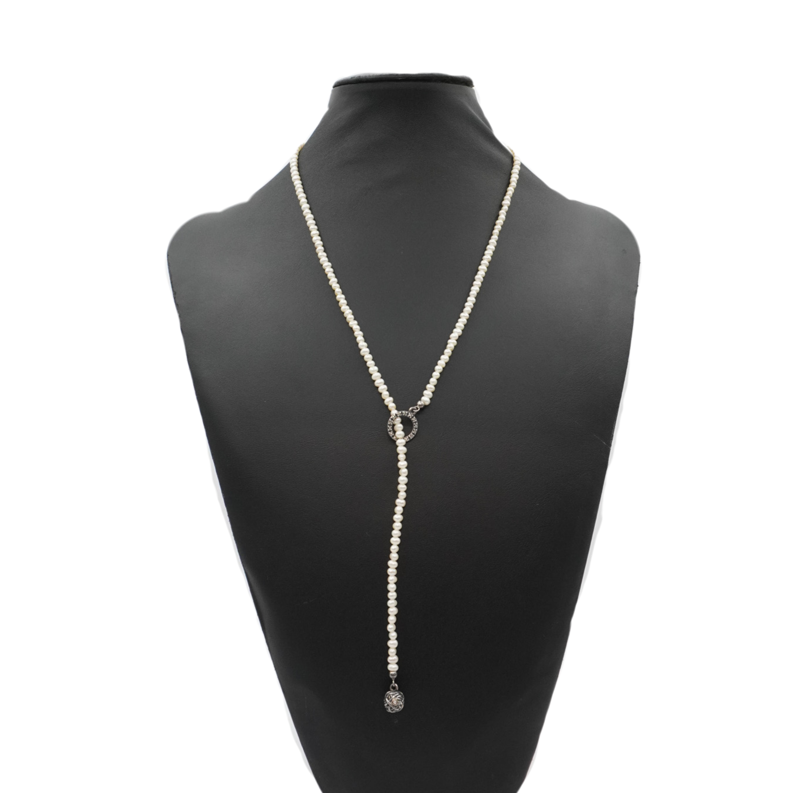 Pandora 'Woven Splendour' Pearl Necklace