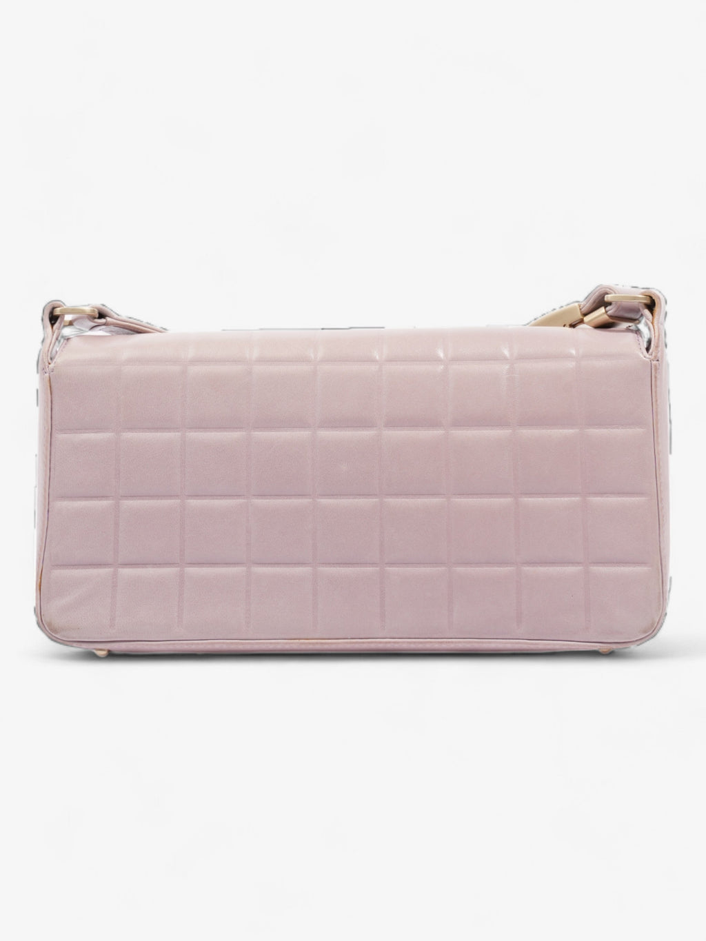 Chanel Choco Bar Shoulder Bag Pink Lambskin Leather