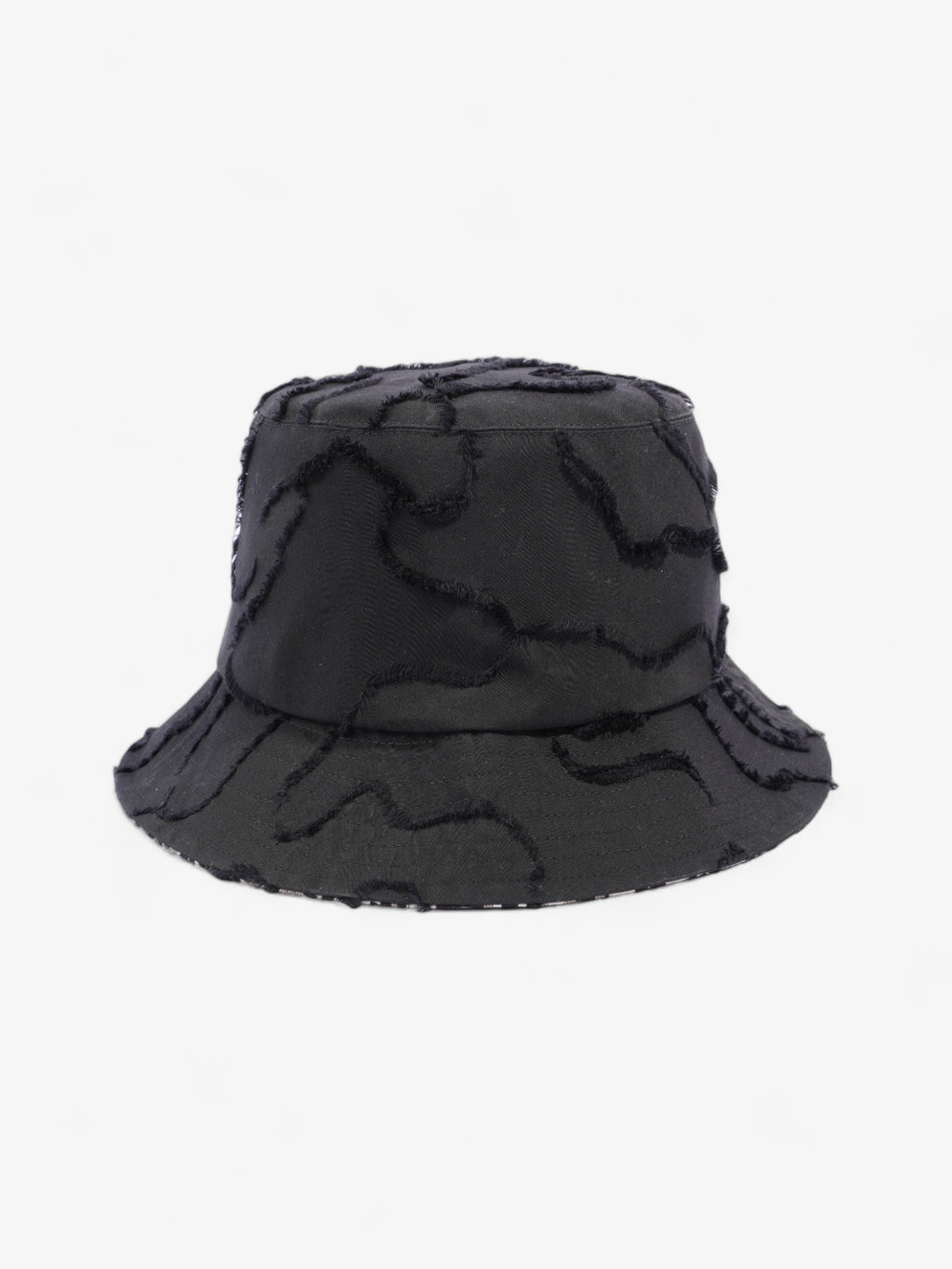 Christian Dior Camouflage Logo Bucket Hat Black Polyester 58