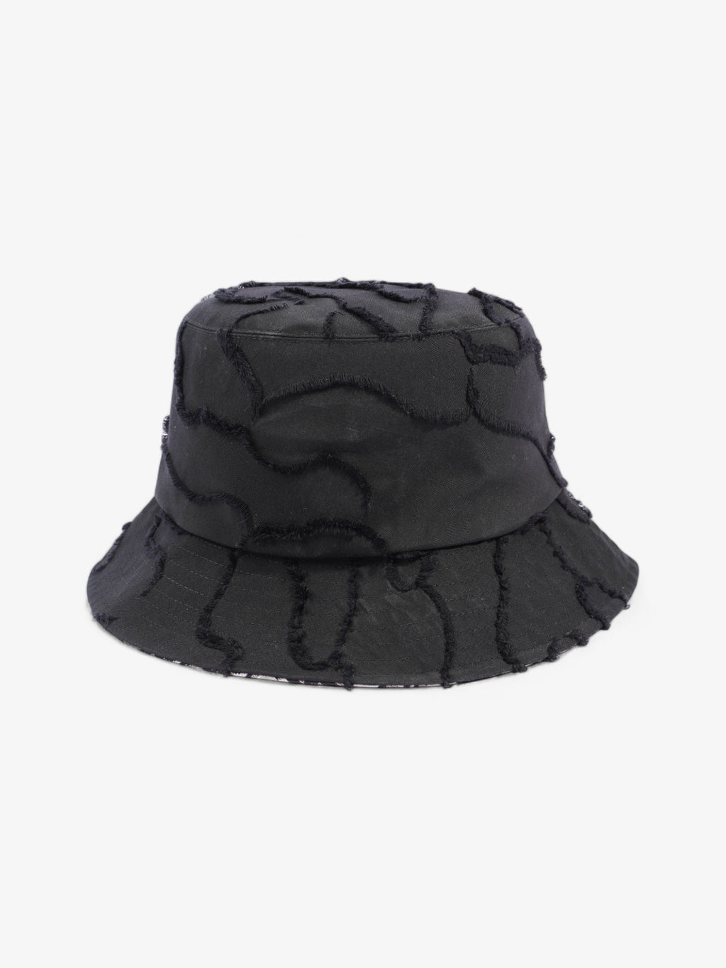 Christian Dior Camouflage Logo Bucket Hat Black Polyester 58