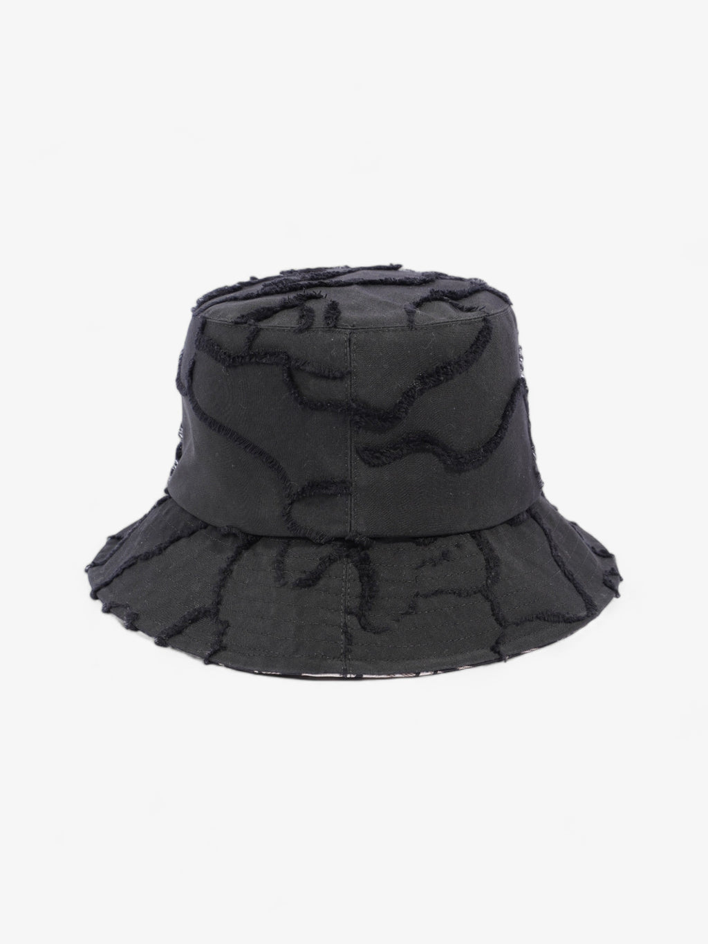 Christian Dior Camouflage Logo Bucket Hat Black Polyester 58