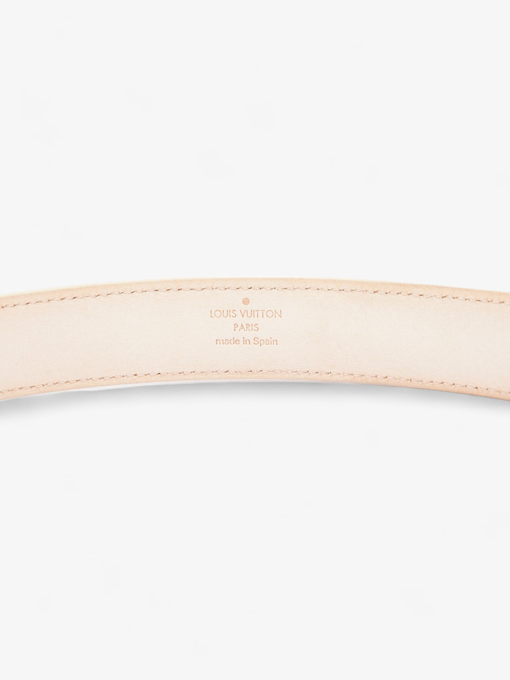 Louis Vuitton Thin Buckle Belt Damier Azur Coated Canvas 80cm 32"