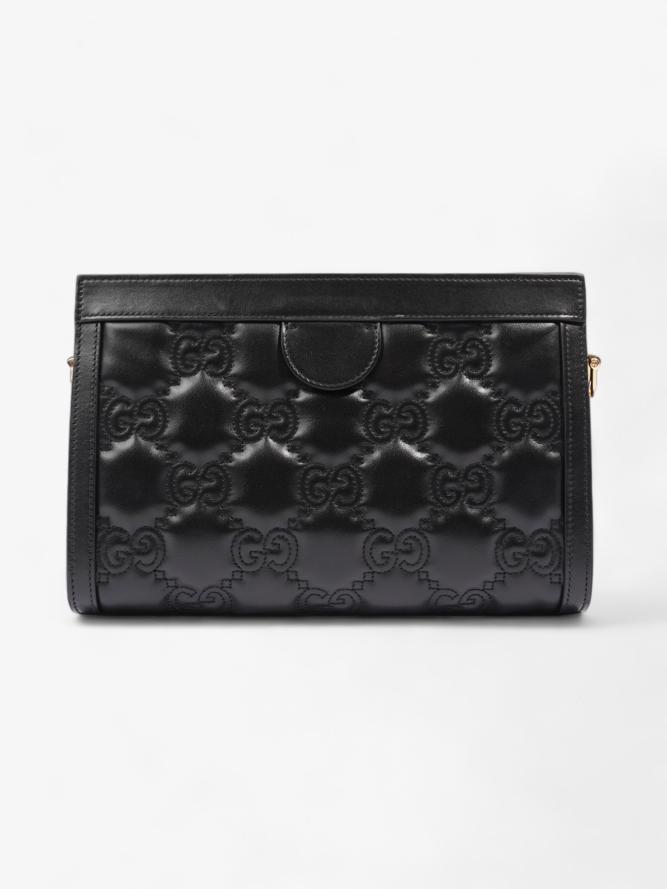 Gucci GG Small Shoulder Bag Black Matelasse Leather