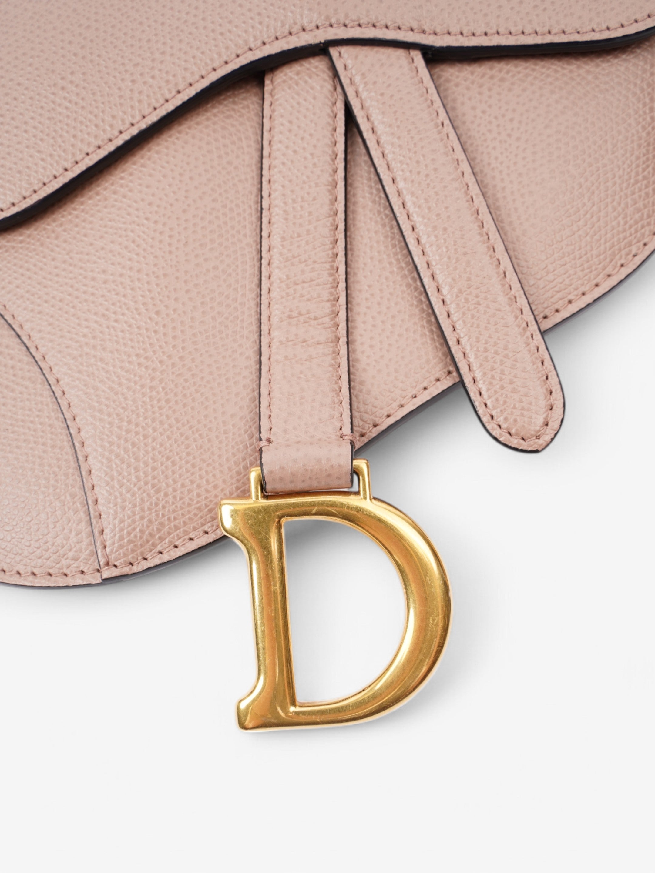 Christian Dior Saddle Belt Bag Rose Beige  Calfskin Leather