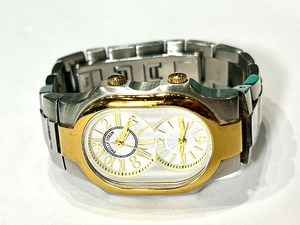 PHILIP STEIN SIGNATURE SMALL LADIES TWO TONE WATCH