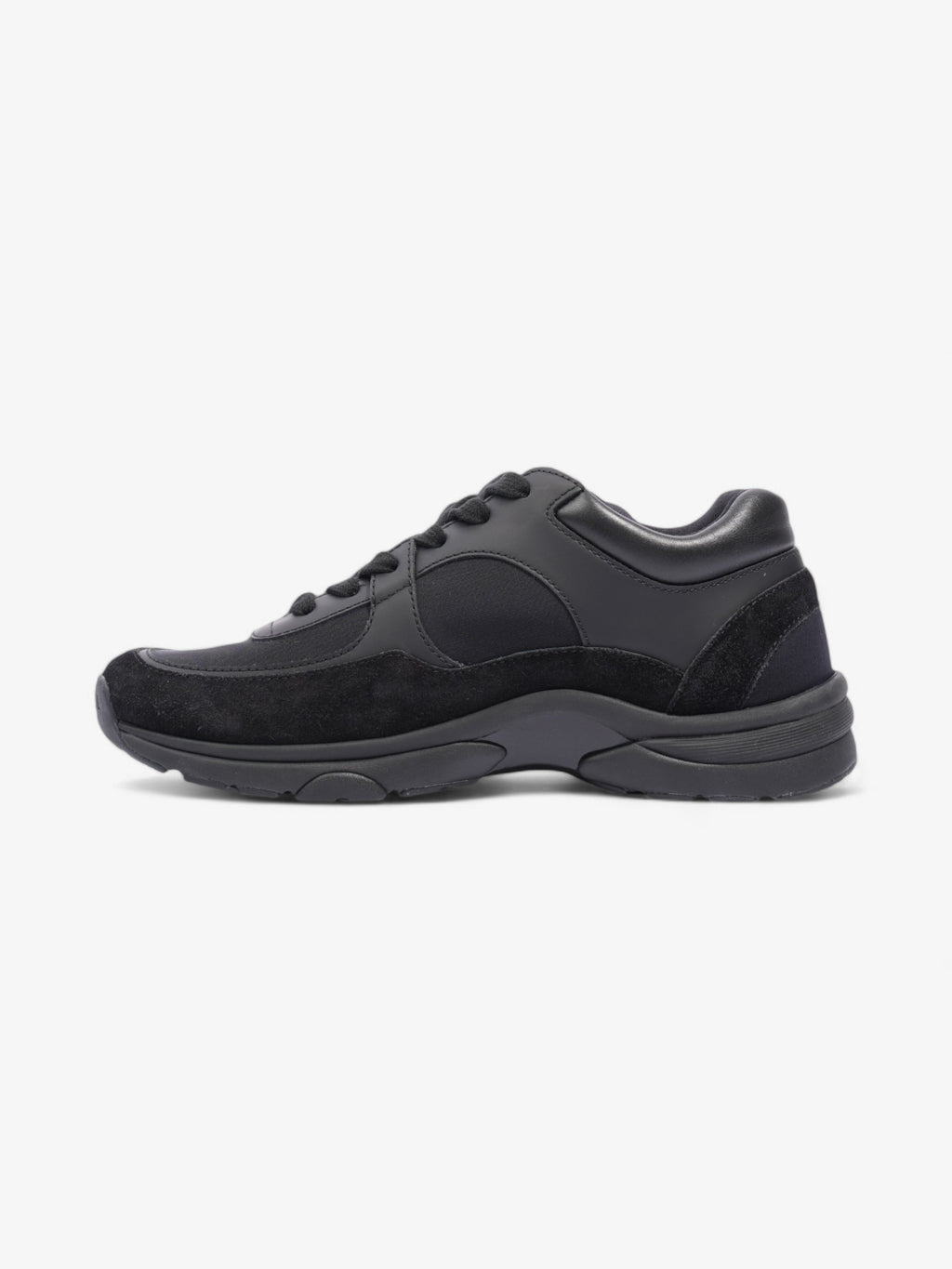 Chanel CC Logo Black Suede EU 37 UK 4