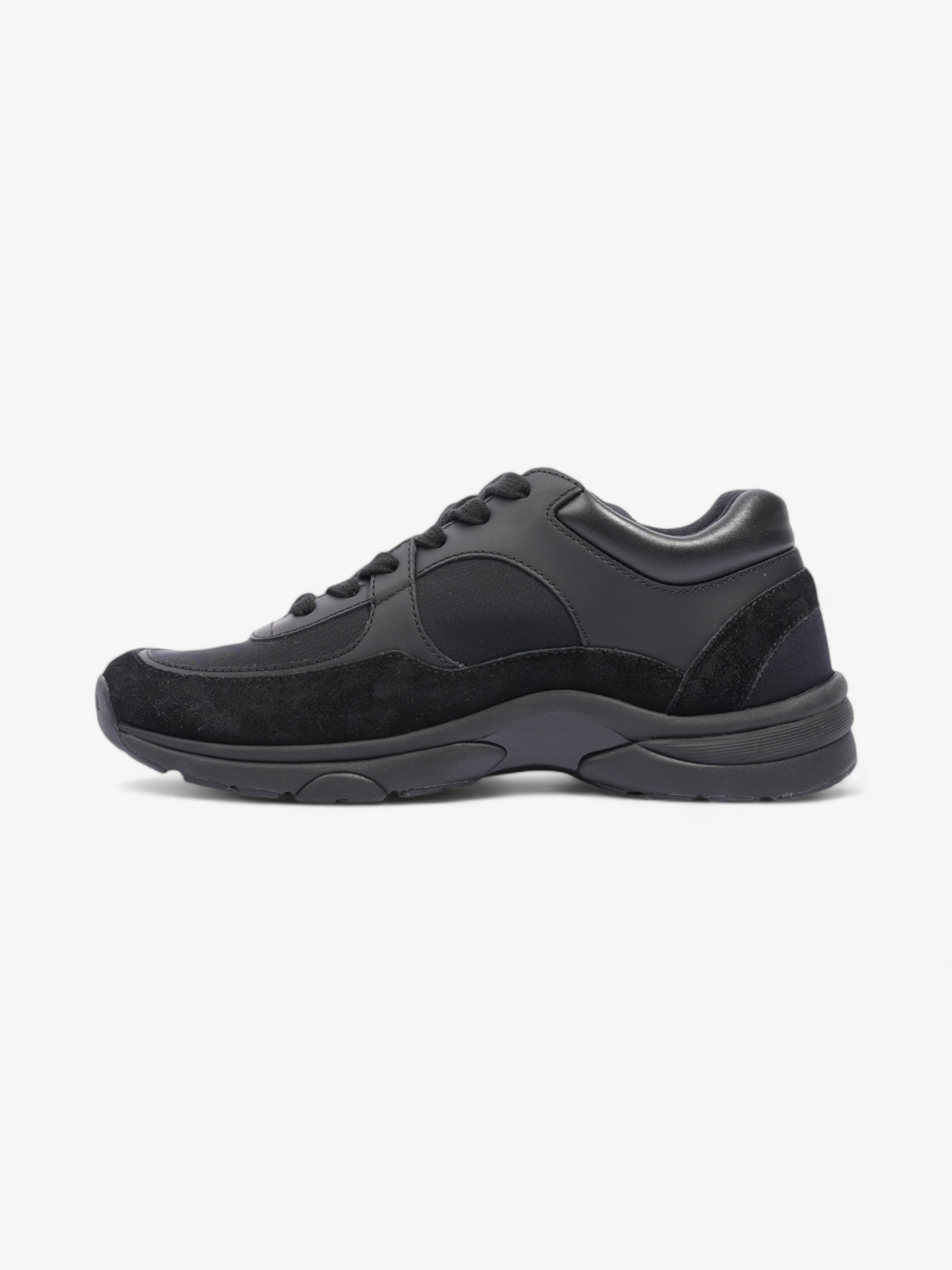 Chanel CC Logo Black Suede EU 37 UK 4