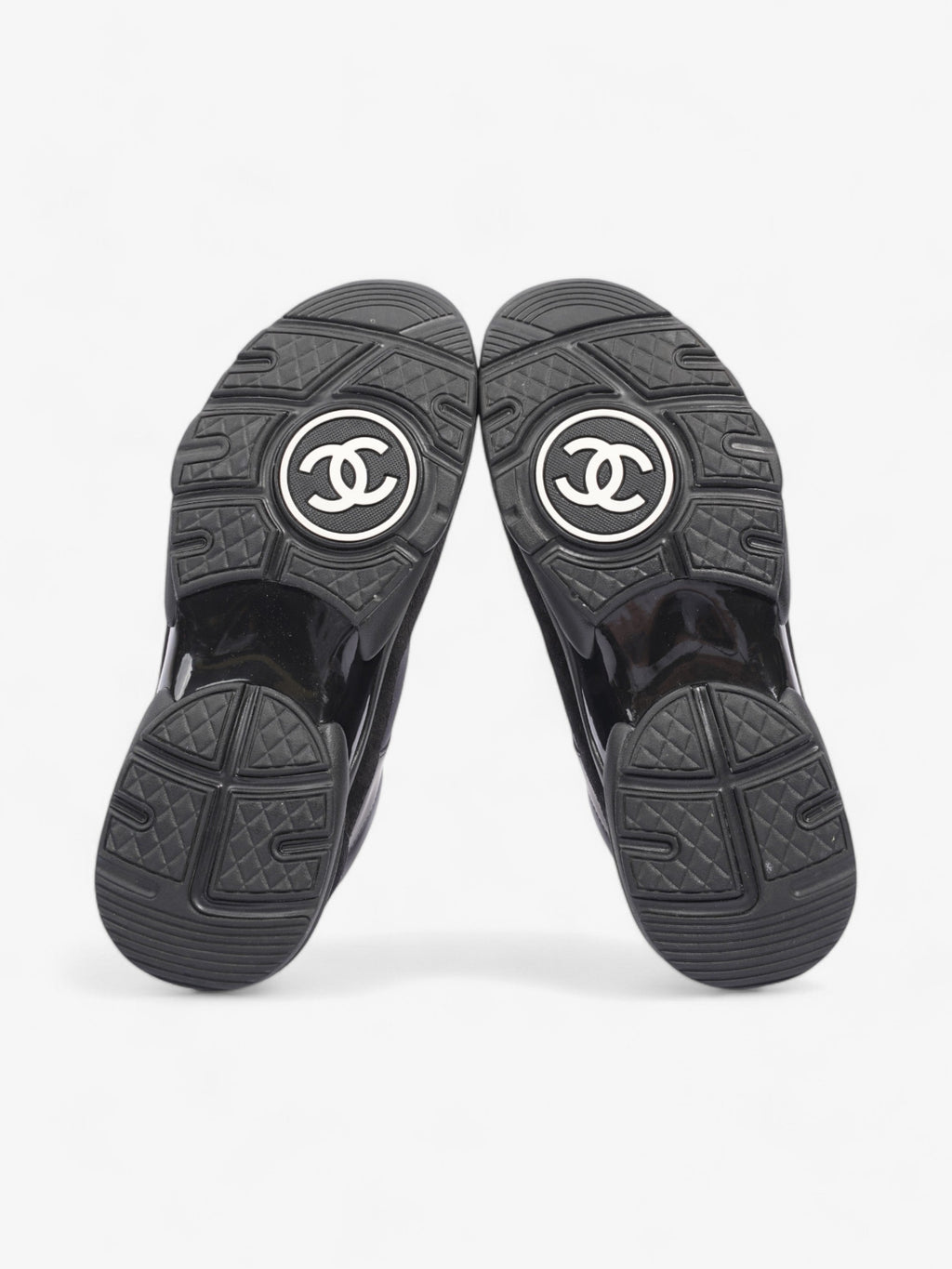 Chanel CC Logo Black Suede EU 37 UK 4