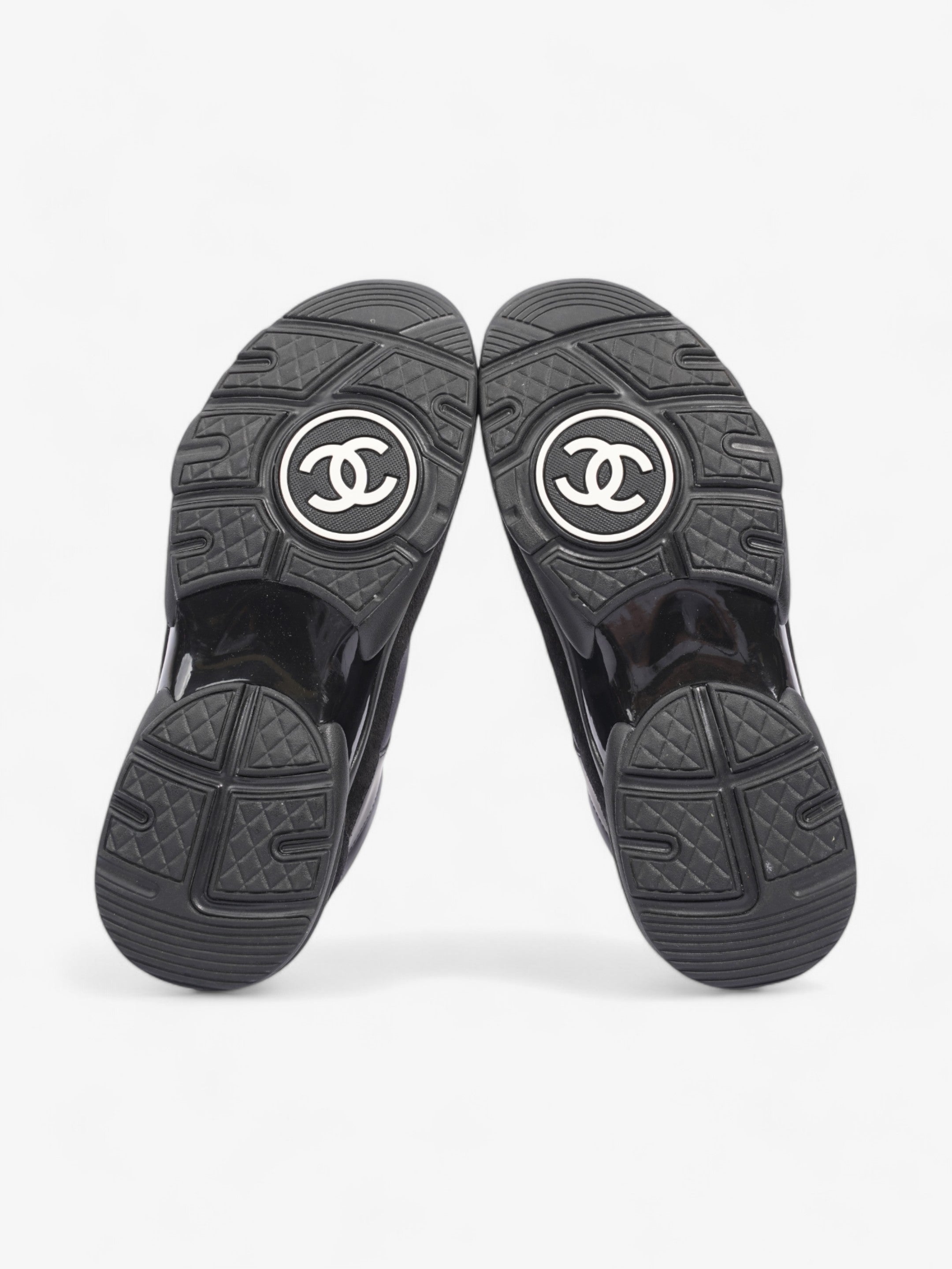Chanel CC Logo Black Suede EU 37 UK 4