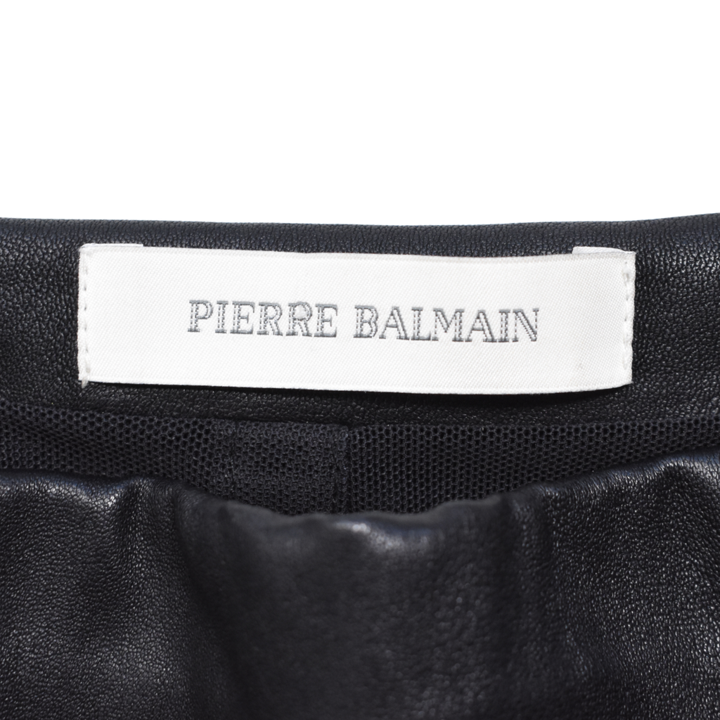 Pierre Balmain Leather Mini Dress - Women's 42