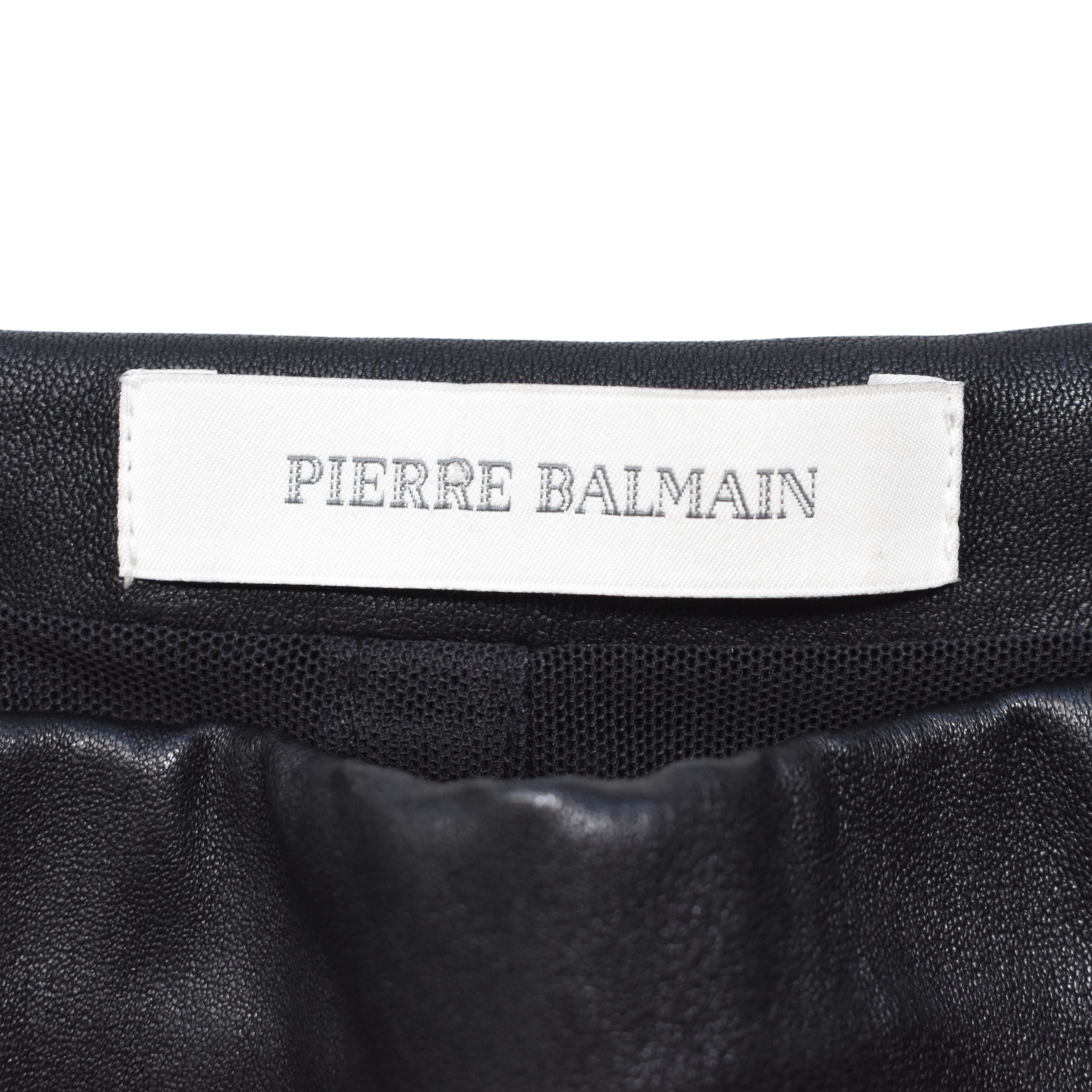 Pierre Balmain Leather Mini Dress - Women's 42