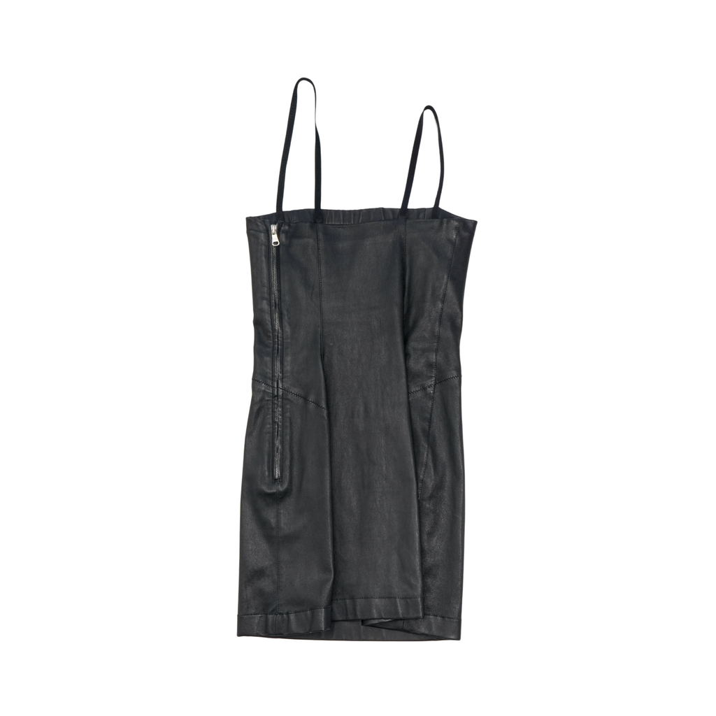 Pierre Balmain Leather Mini Dress - Women's 42