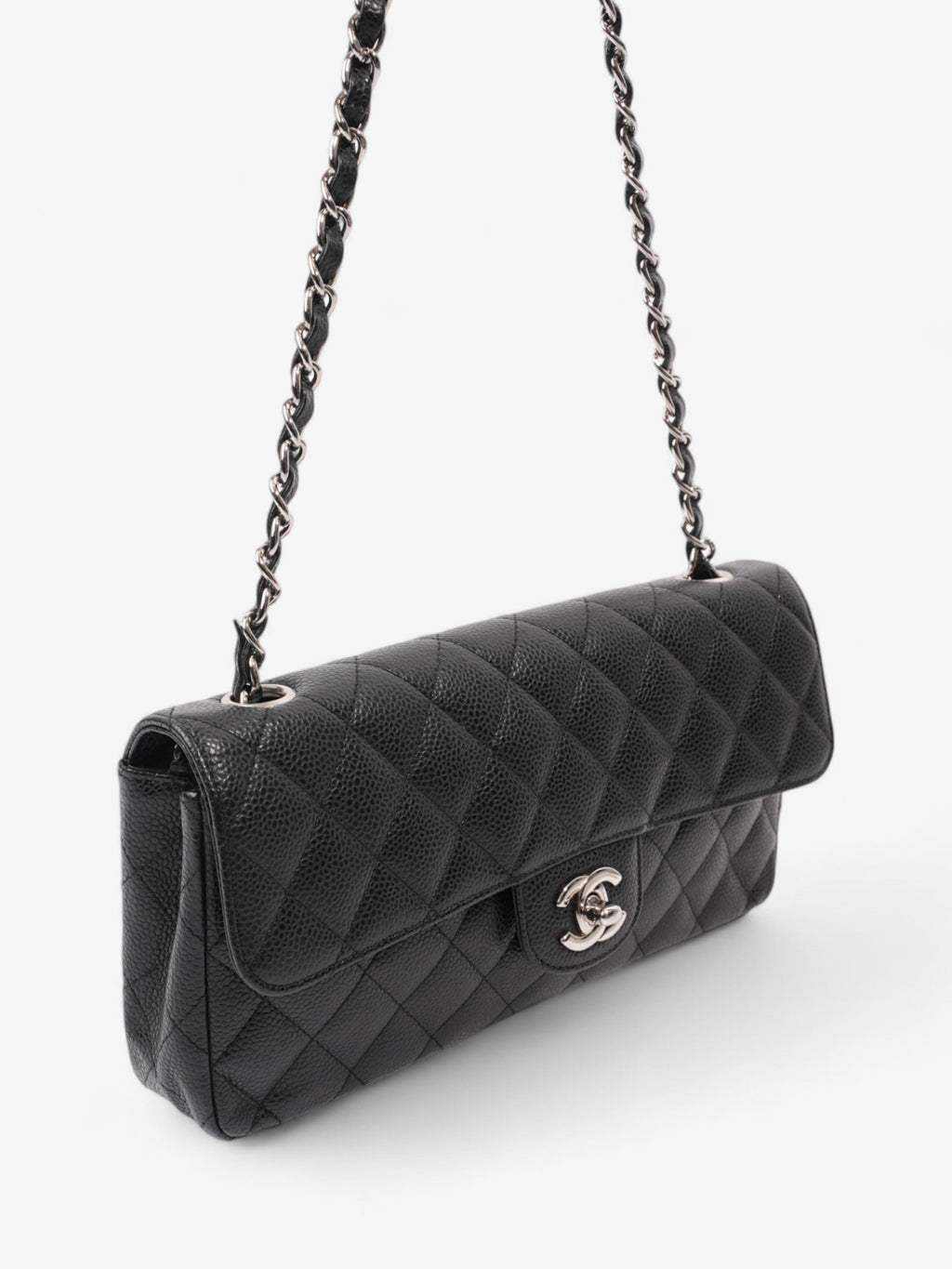 Chanel East West Black Caviar Leather