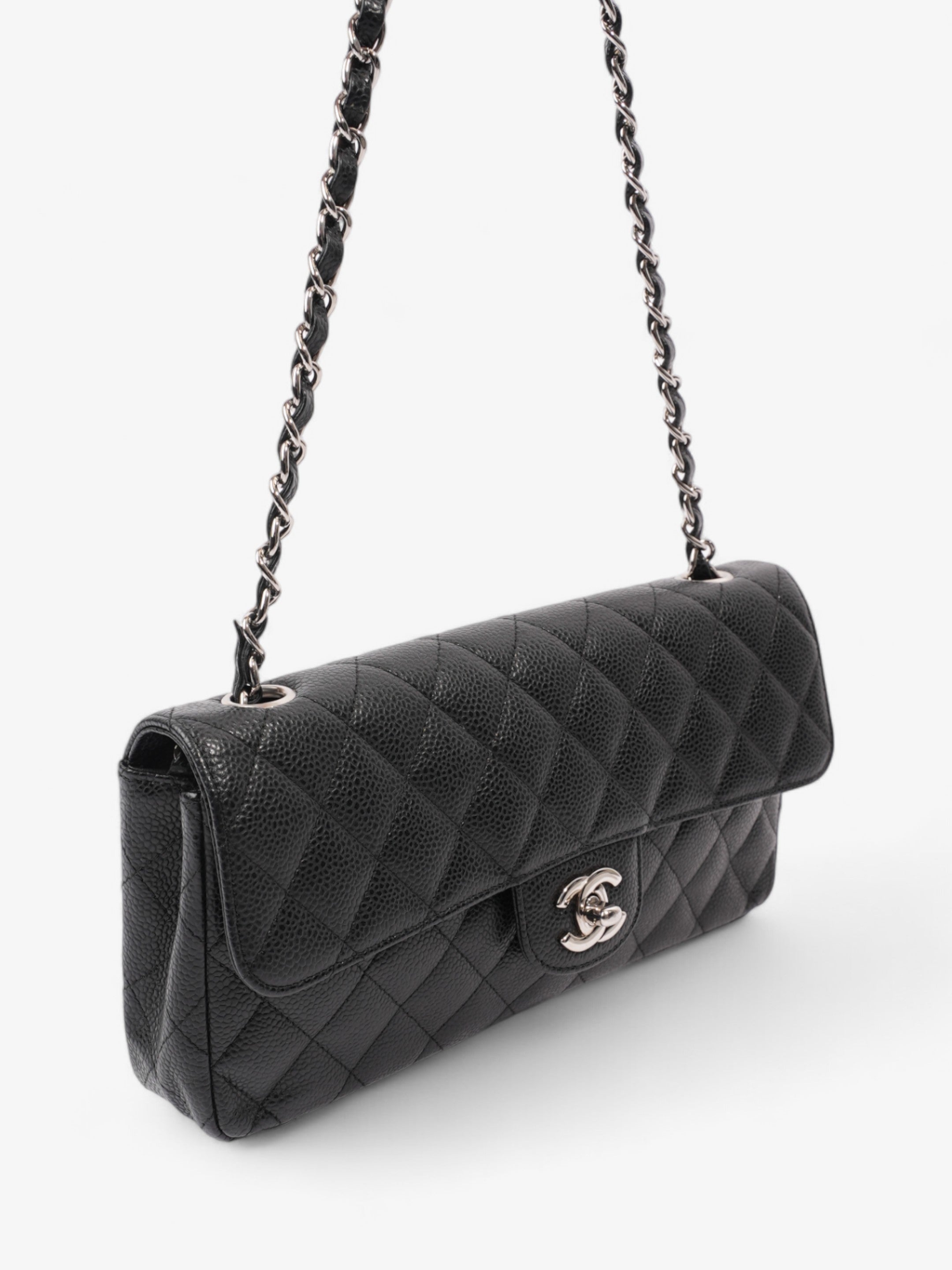 Chanel East West Black Caviar Leather